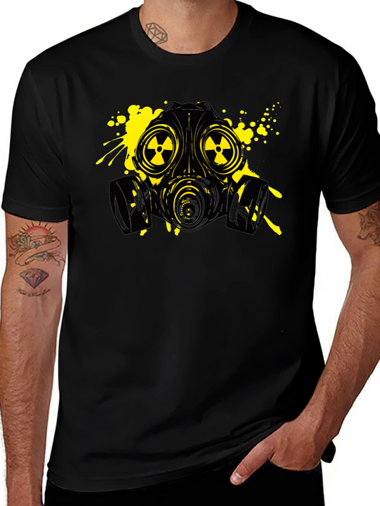 Gas Mask Graphic Tee - Black