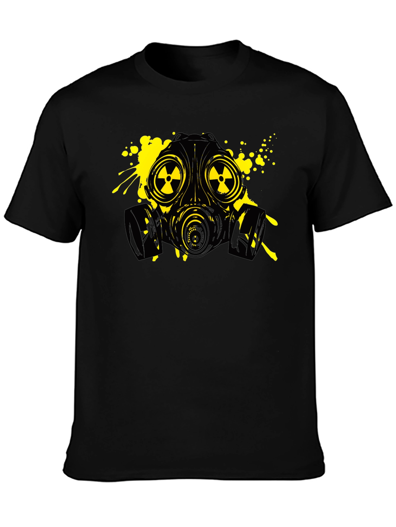 Gas Mask Graphic Tee - Black