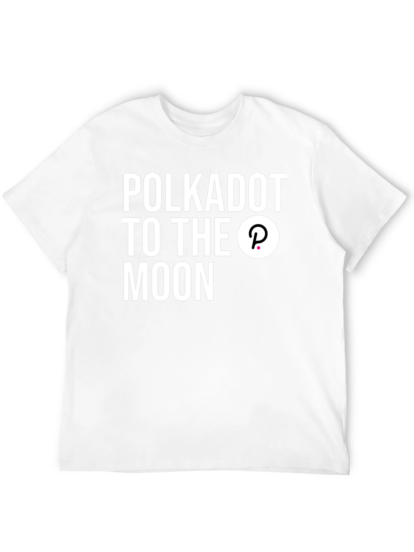 Polkadot Crypto To The Moon Black T-Shirt