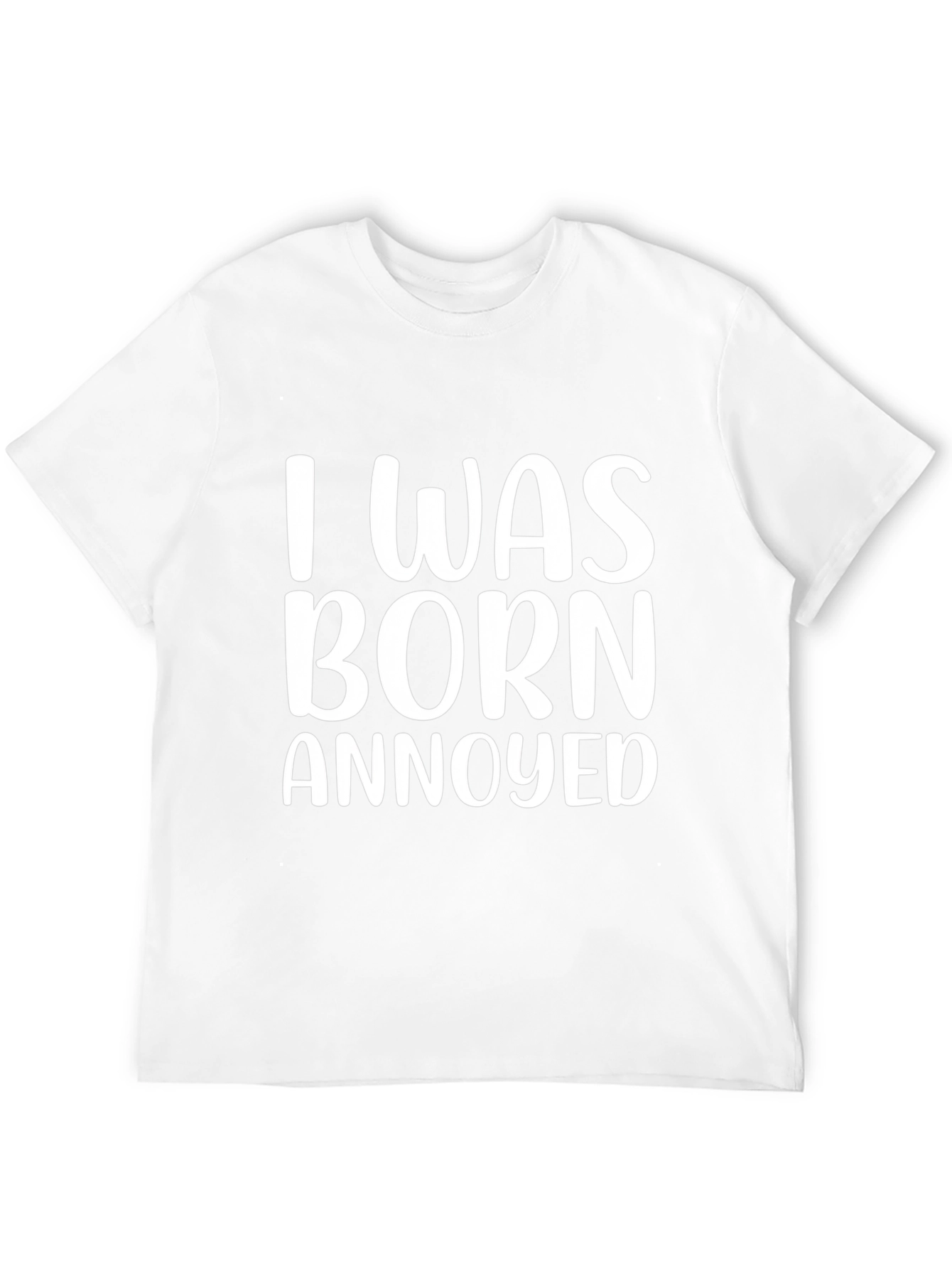 I Was Born Annoyed Black Graphic Tee