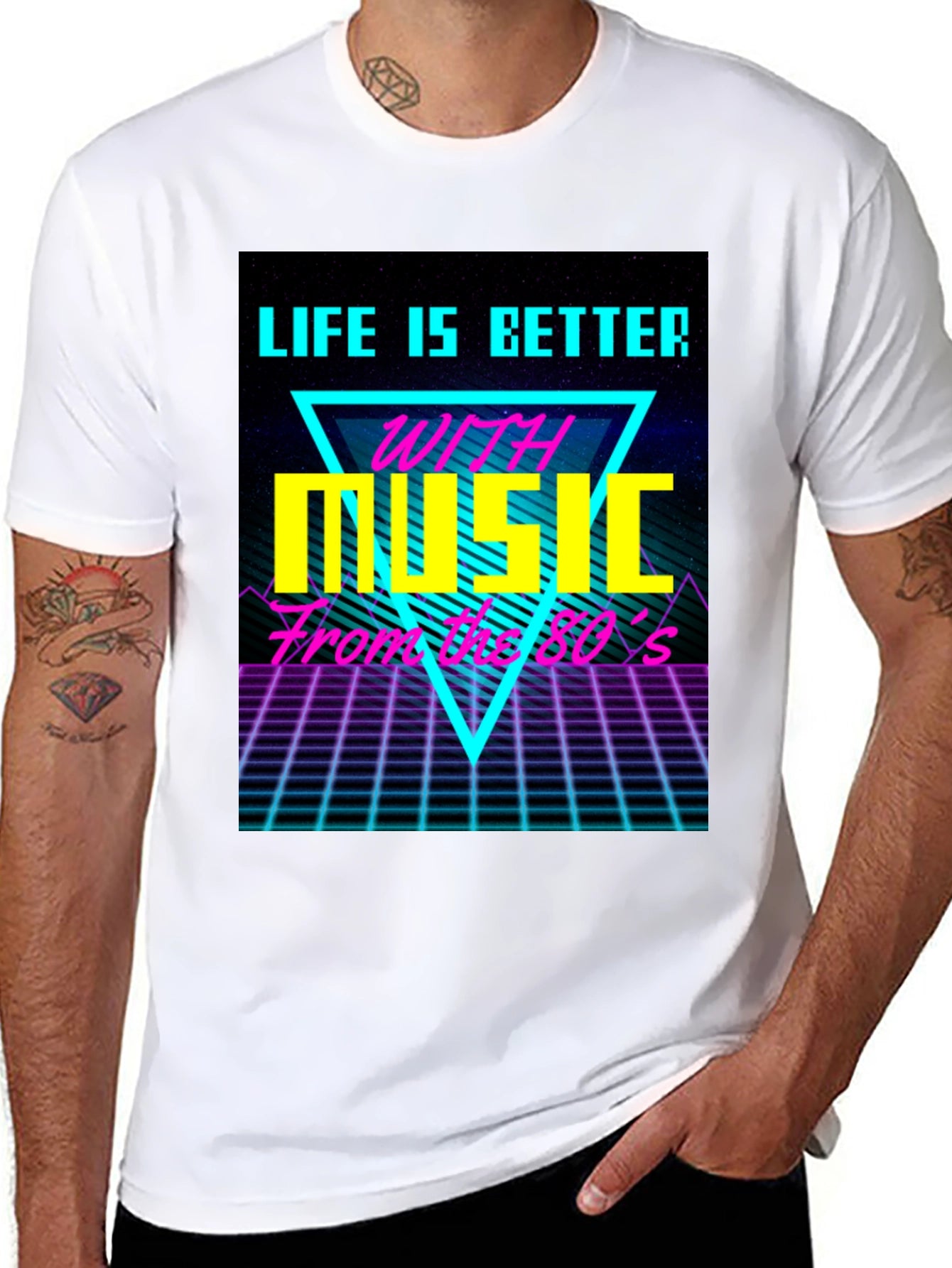 Life is Better with 80s Music Retro T-Shirt