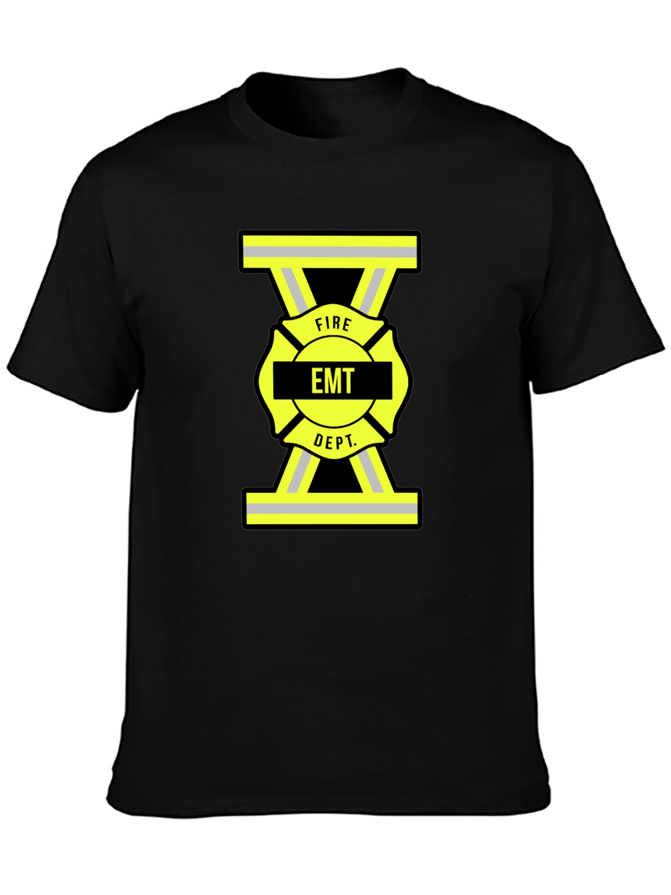 EMT Fire Dept. Black T-Shirt