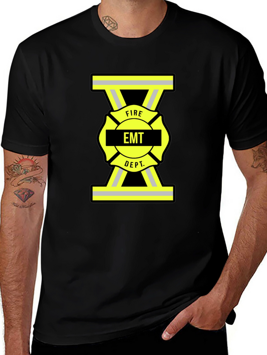 EMT Fire Dept. Black T-Shirt