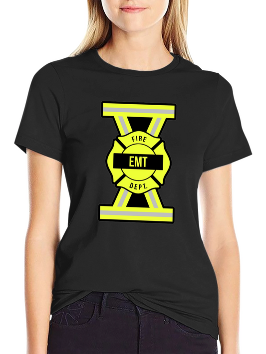 EMT Fire Dept. Black T-Shirt