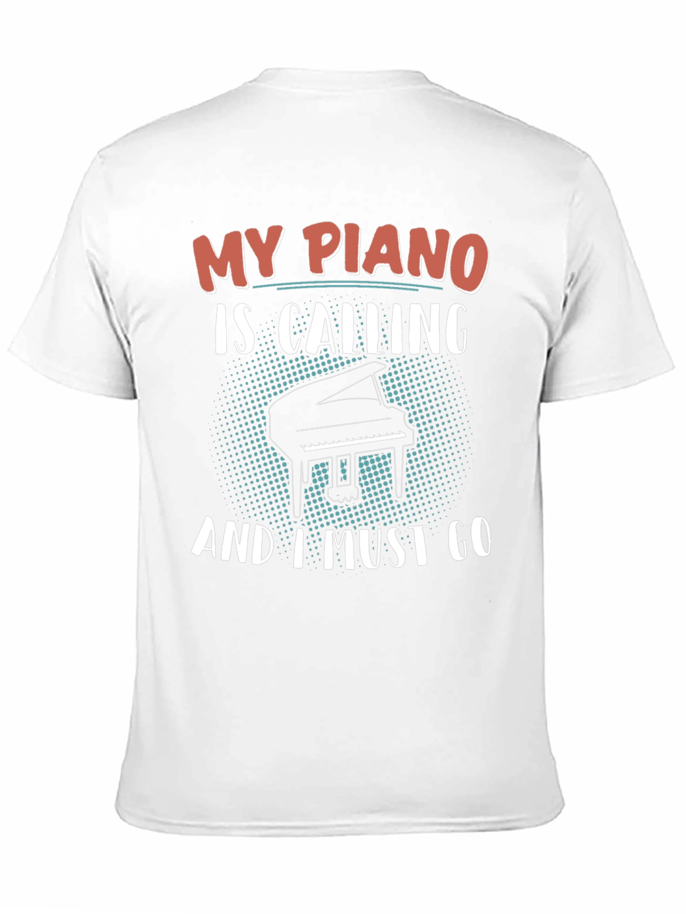 My Piano Is Calling Black T-Shirt