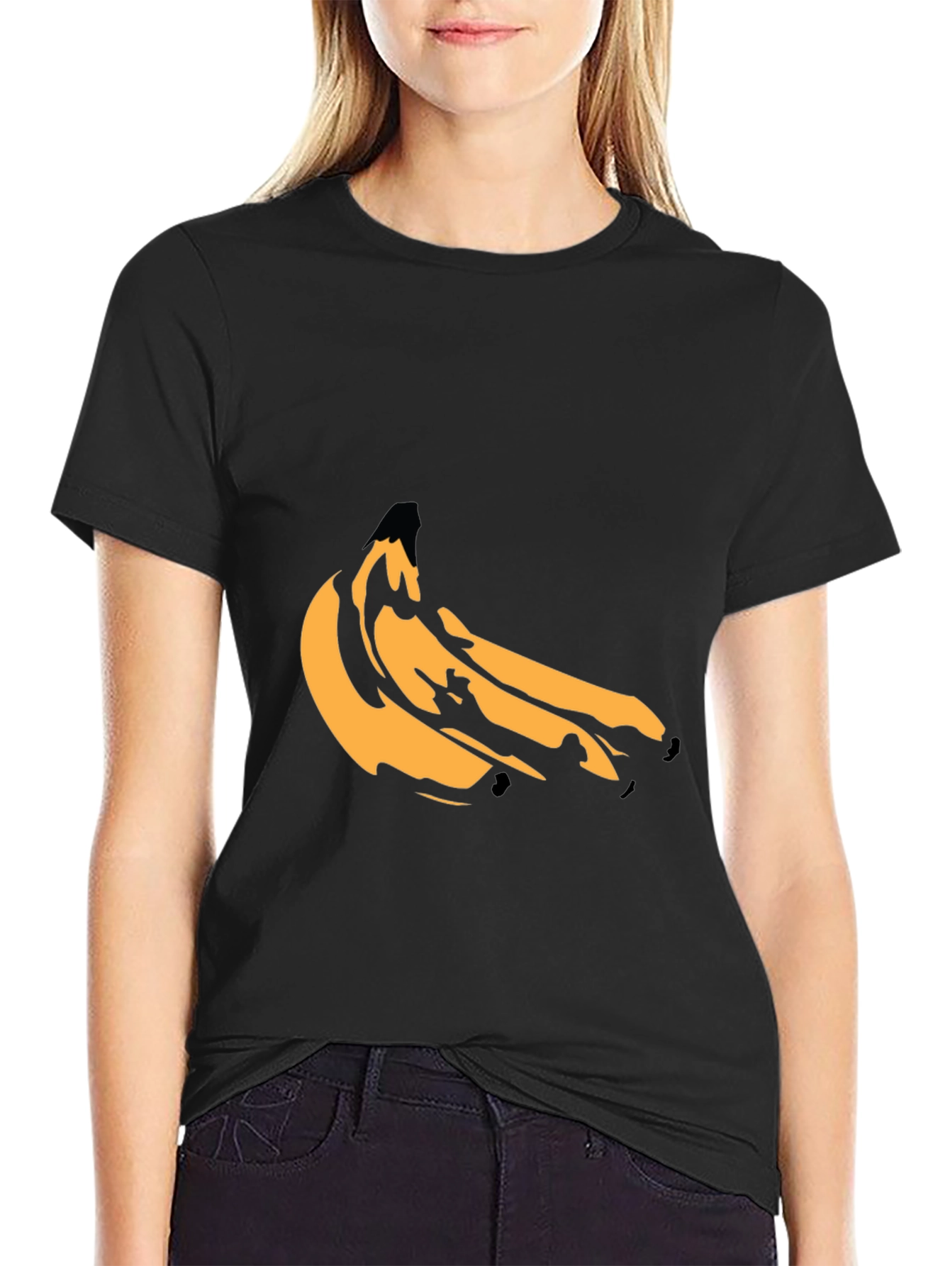 Banana Graphic Black T-Shirt
