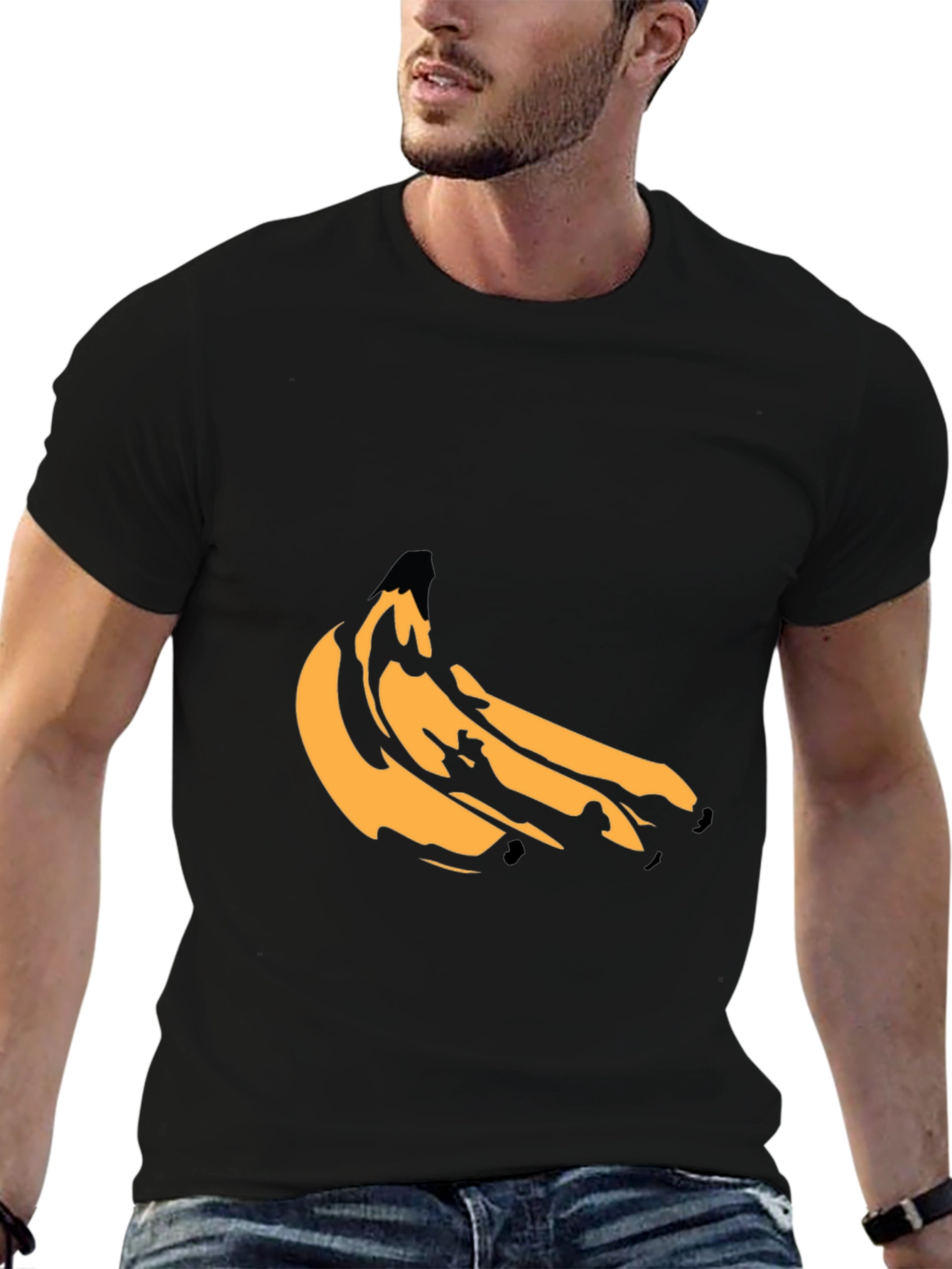 Banana Graphic Black T-Shirt