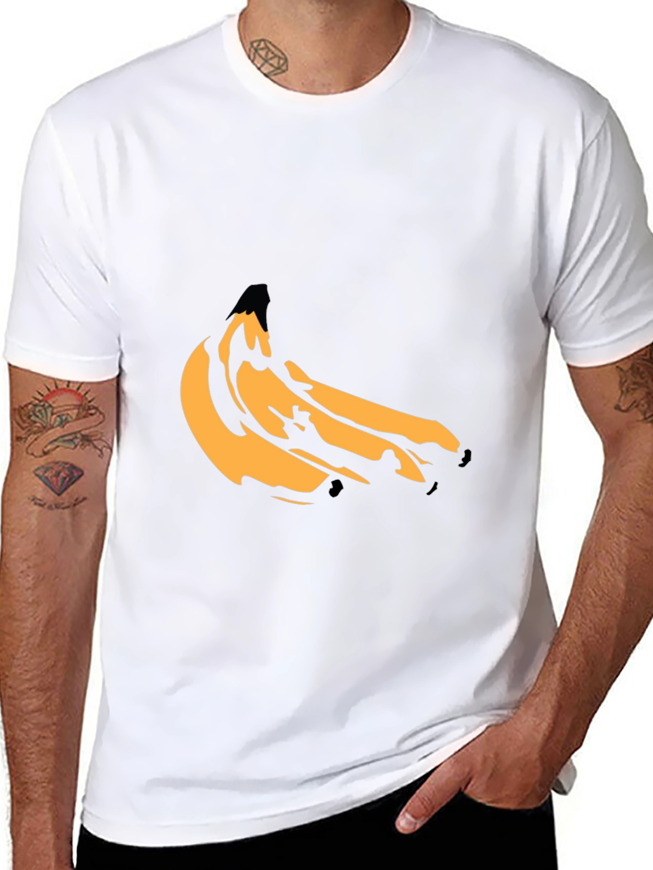 Banana Graphic Black T-Shirt
