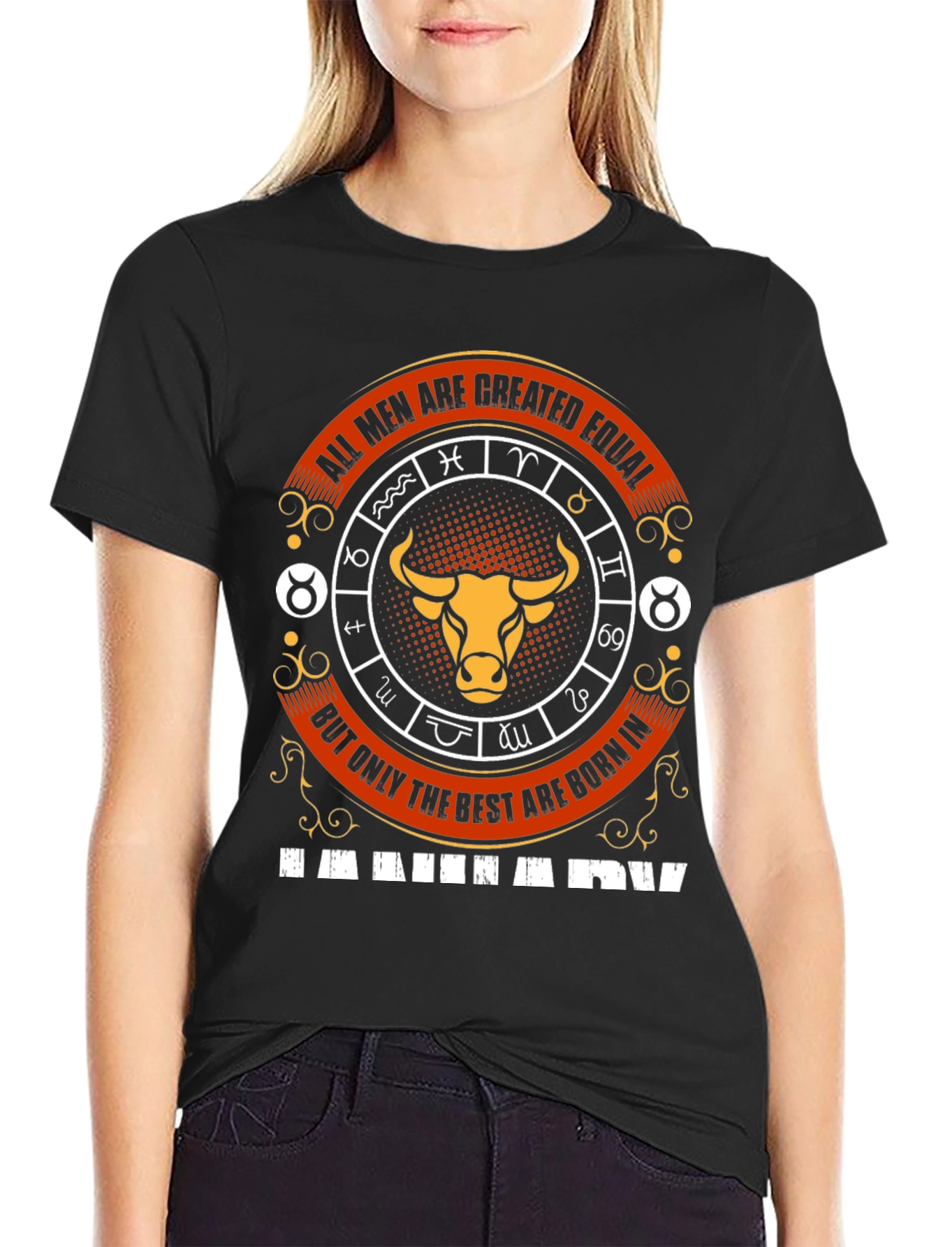 Taurus Zodiac T-Shirt - All Men Are Created Equal