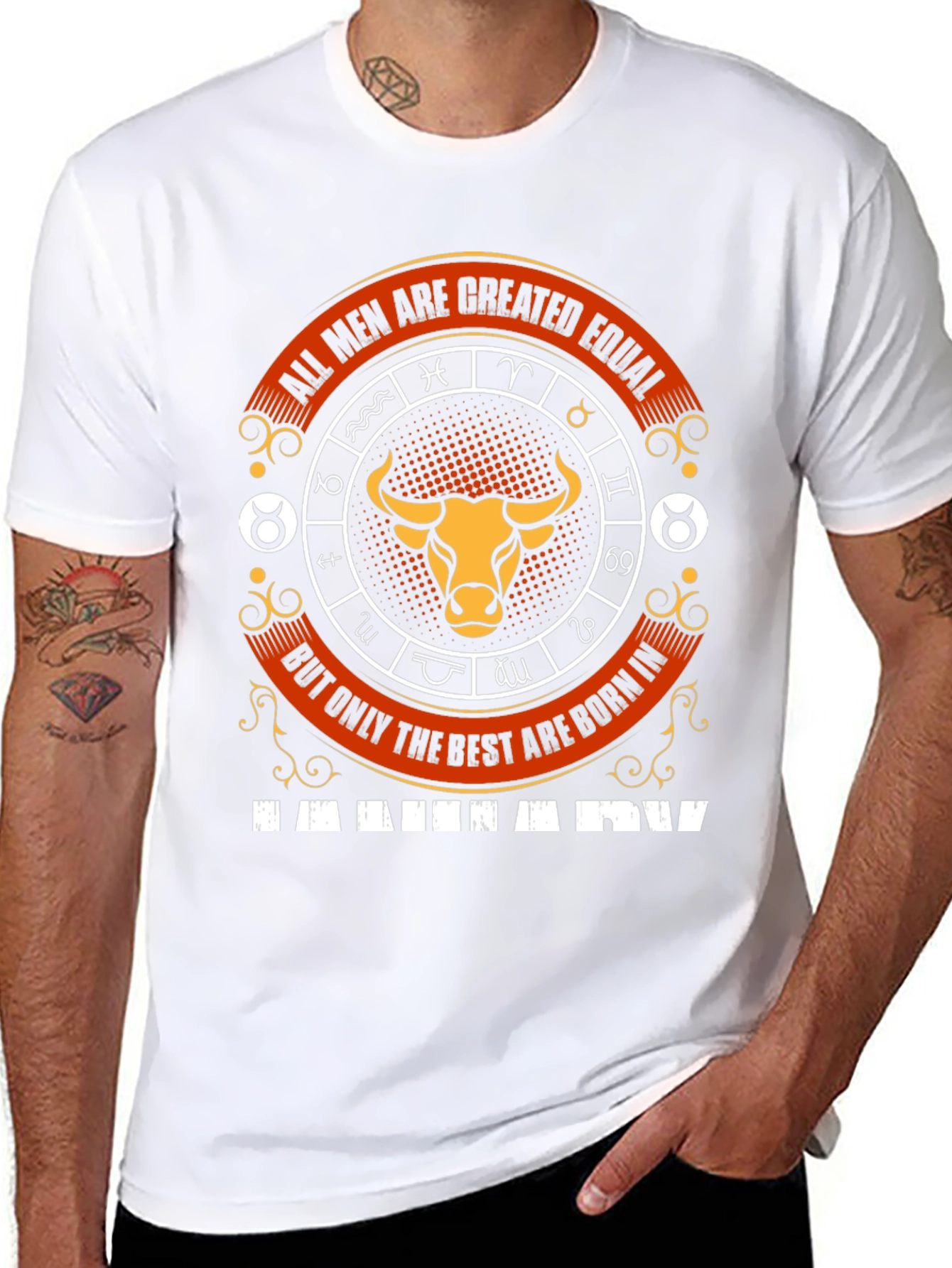 Taurus Zodiac T-Shirt - All Men Are Created Equal