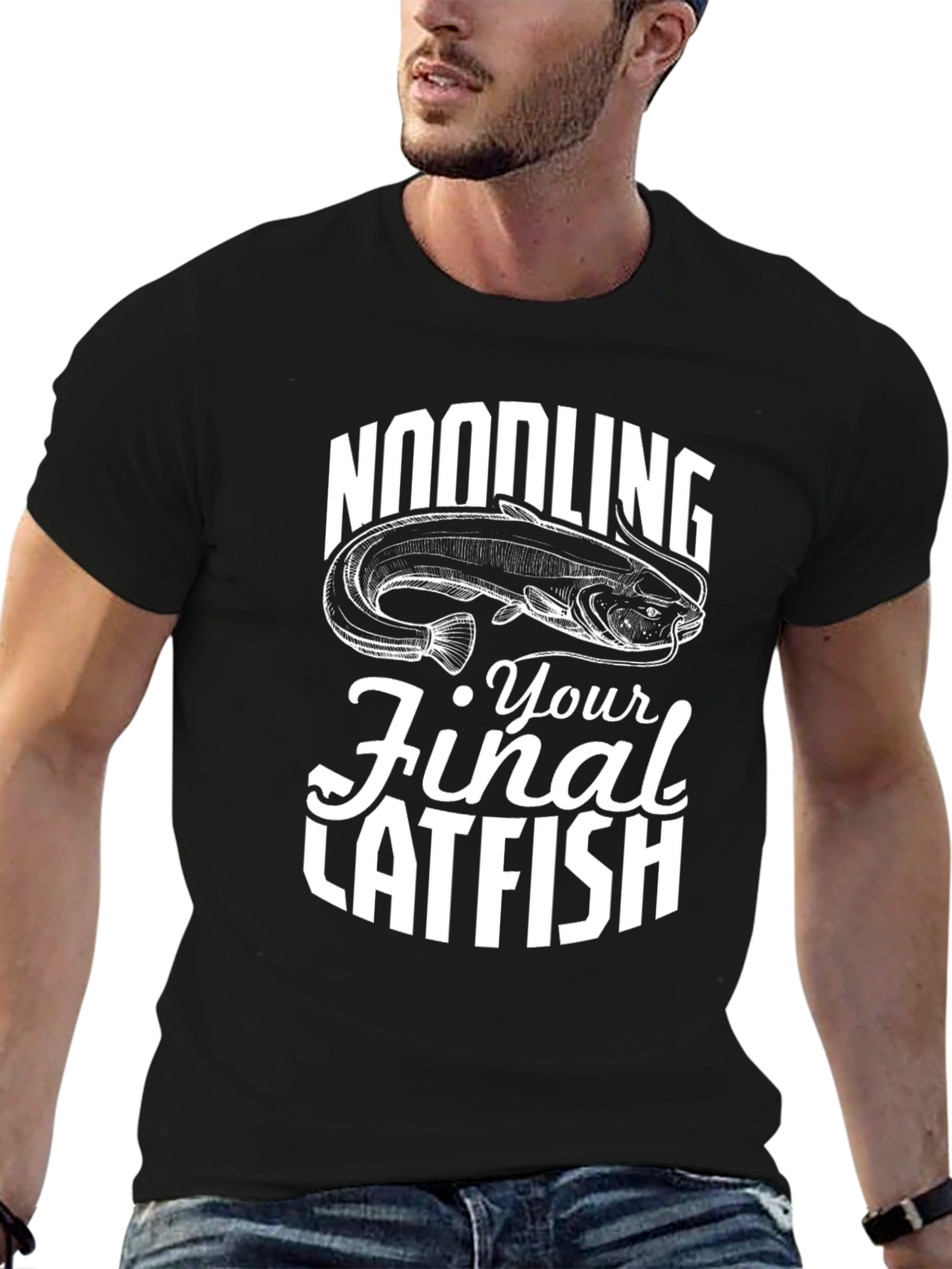 Noodling Catfish Graphic Tee