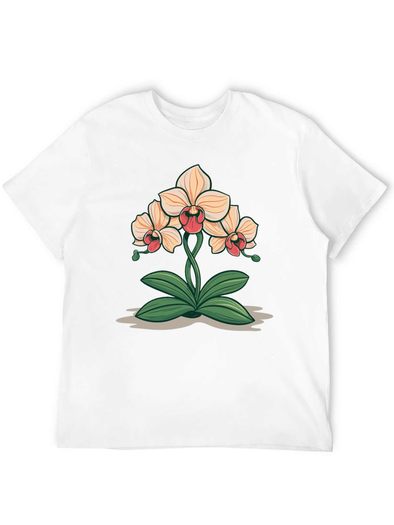 Orchid Graphic Black T-Shirt