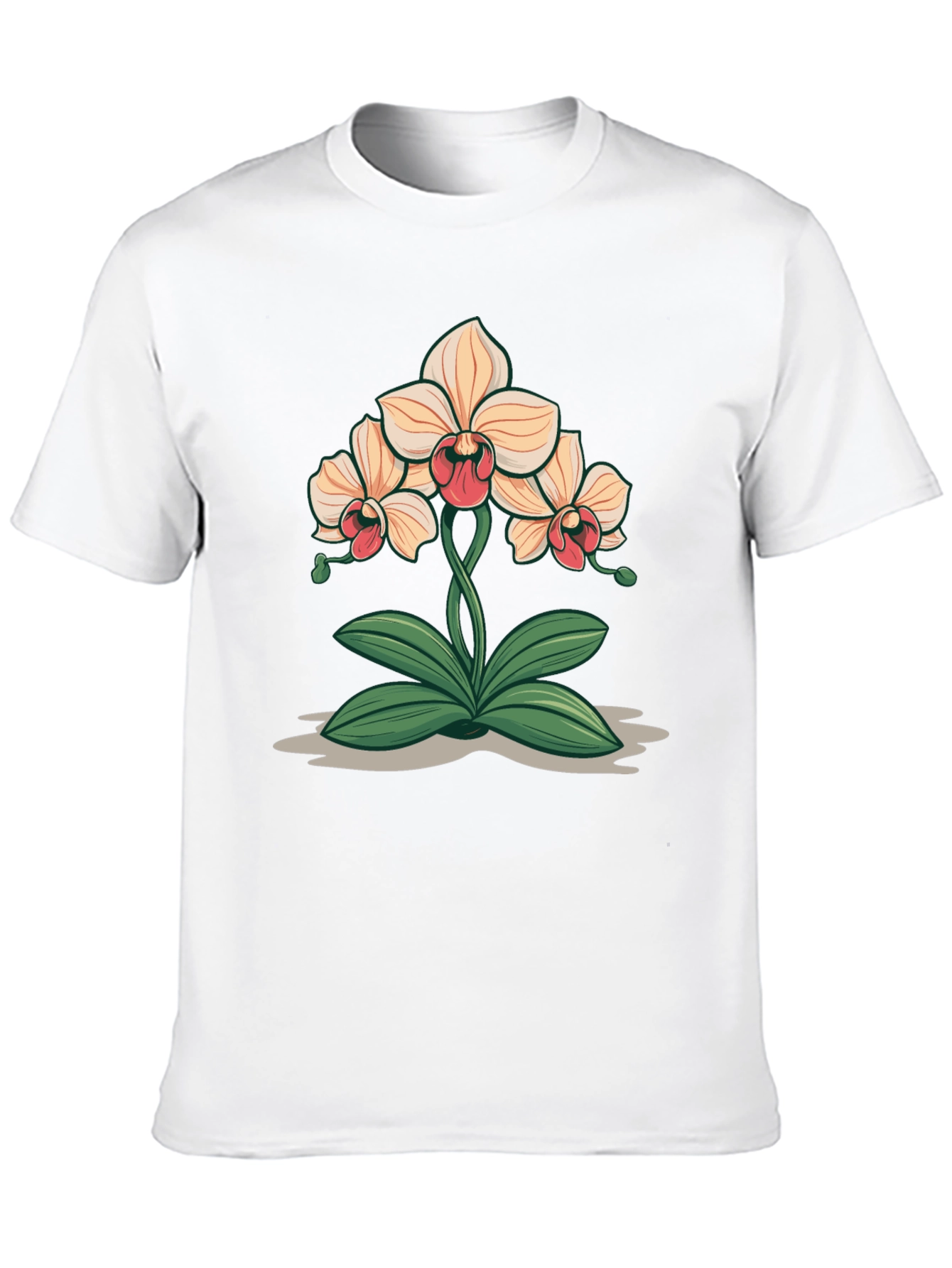 Orchid Graphic Black T-Shirt
