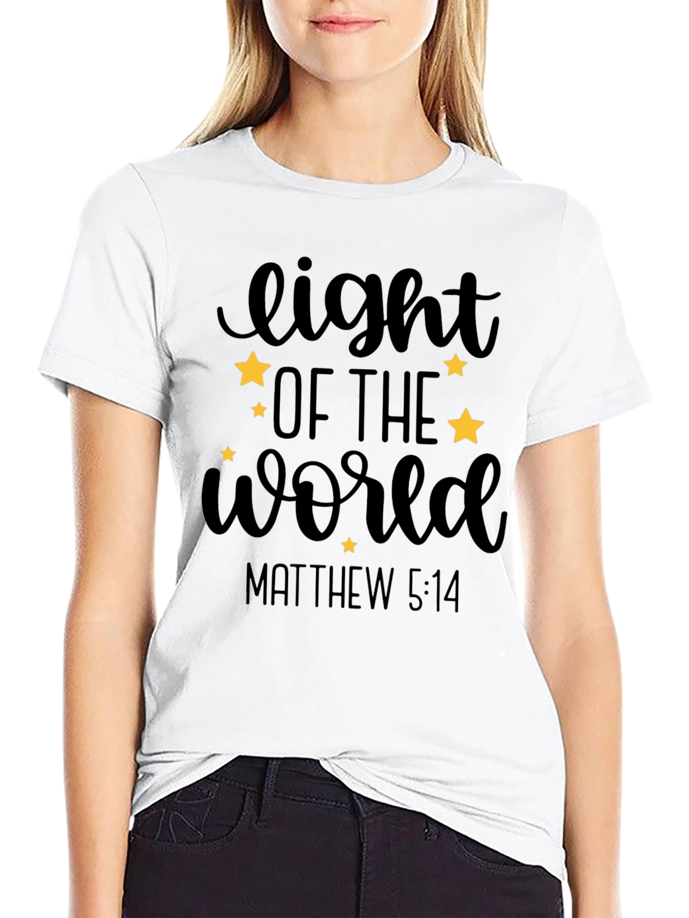 Light of the World Matthew 5:14 Graphic Tee