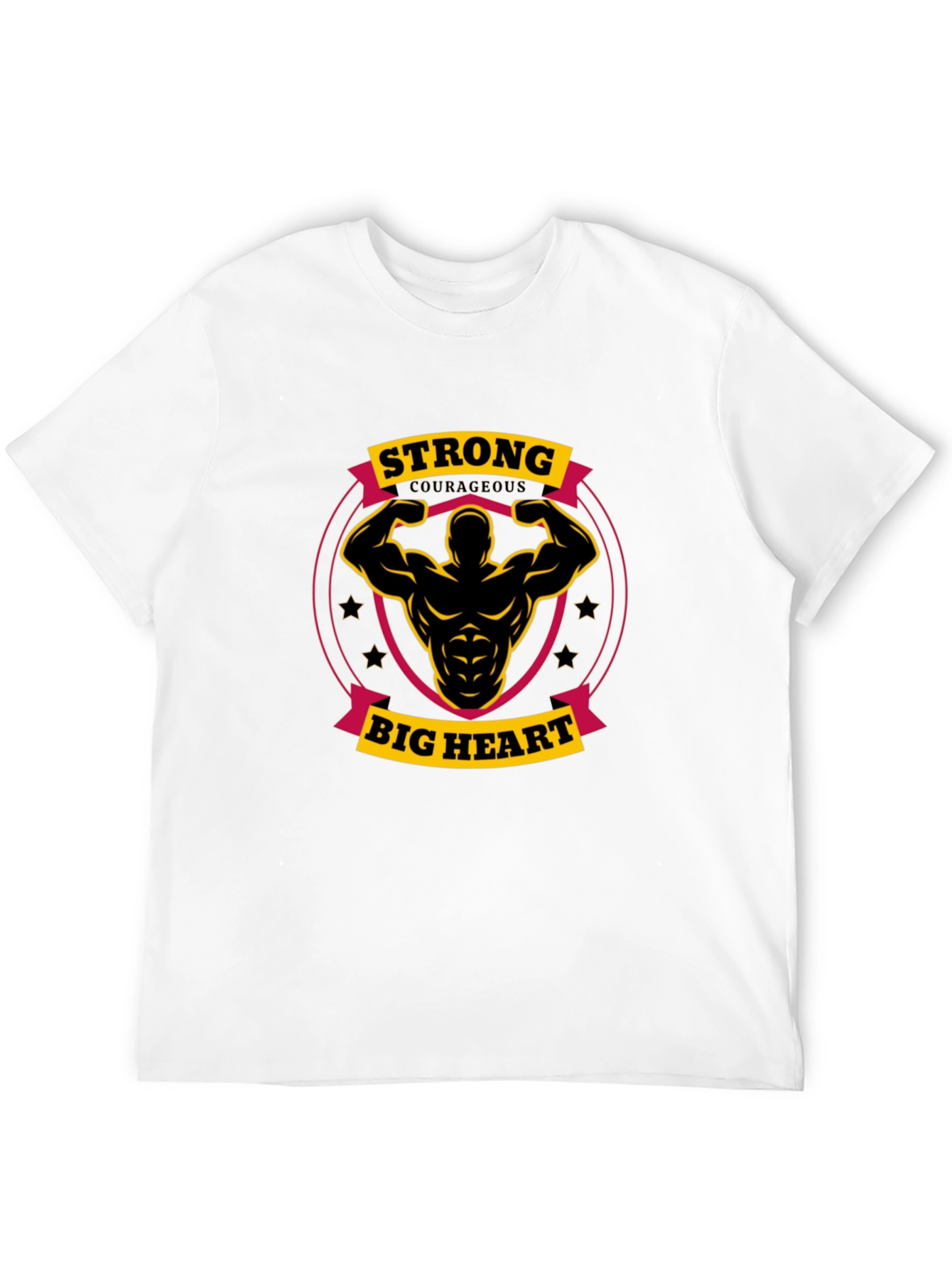 Strong Big Heart Graphic Tee - Black T-Shirt