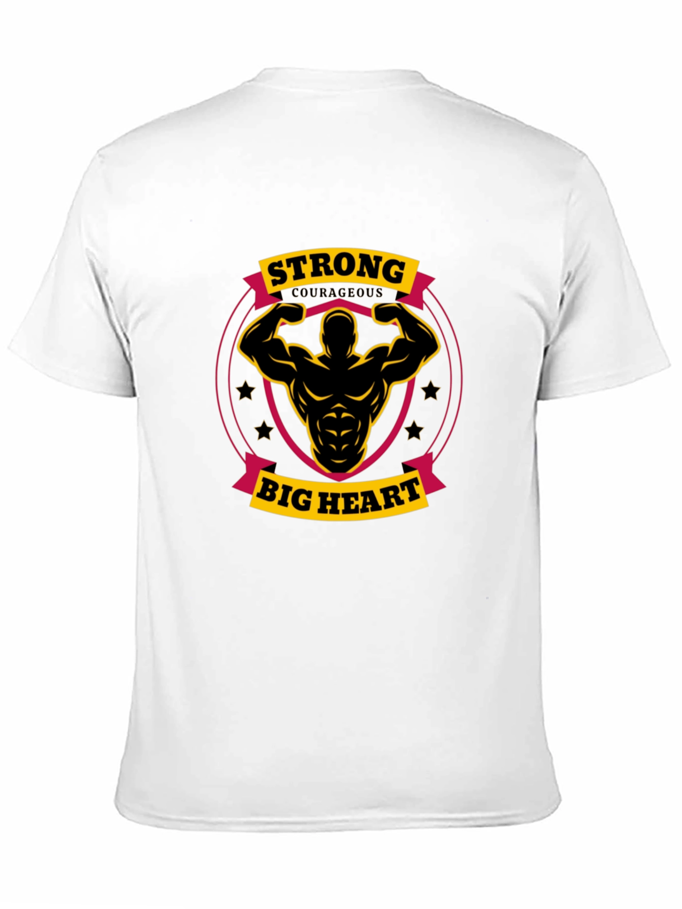 Strong Big Heart Graphic Tee - Black T-Shirt
