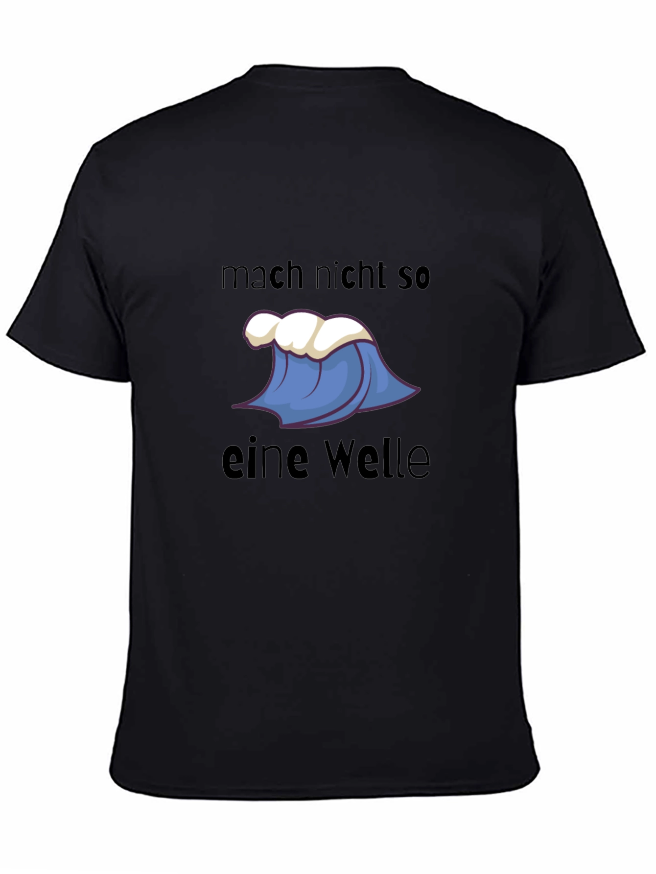 Wave Graphic Tee - Funny German Saying