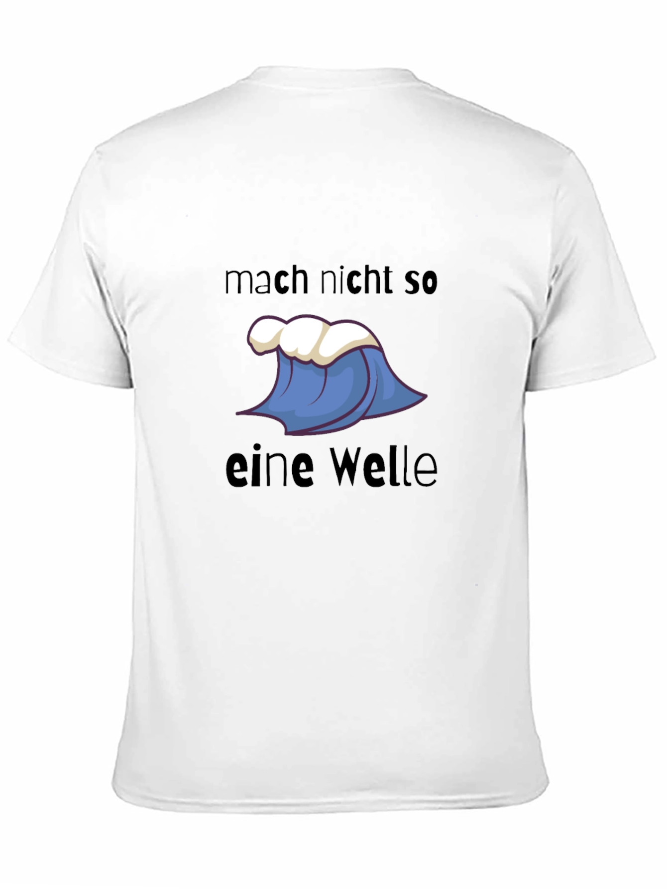 Wave Graphic Tee - Funny German Saying