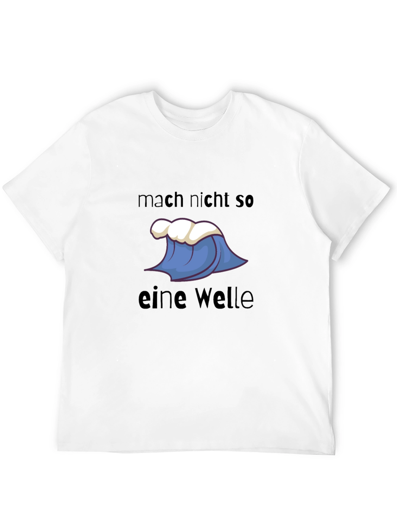 Wave Graphic Tee - Funny German Saying