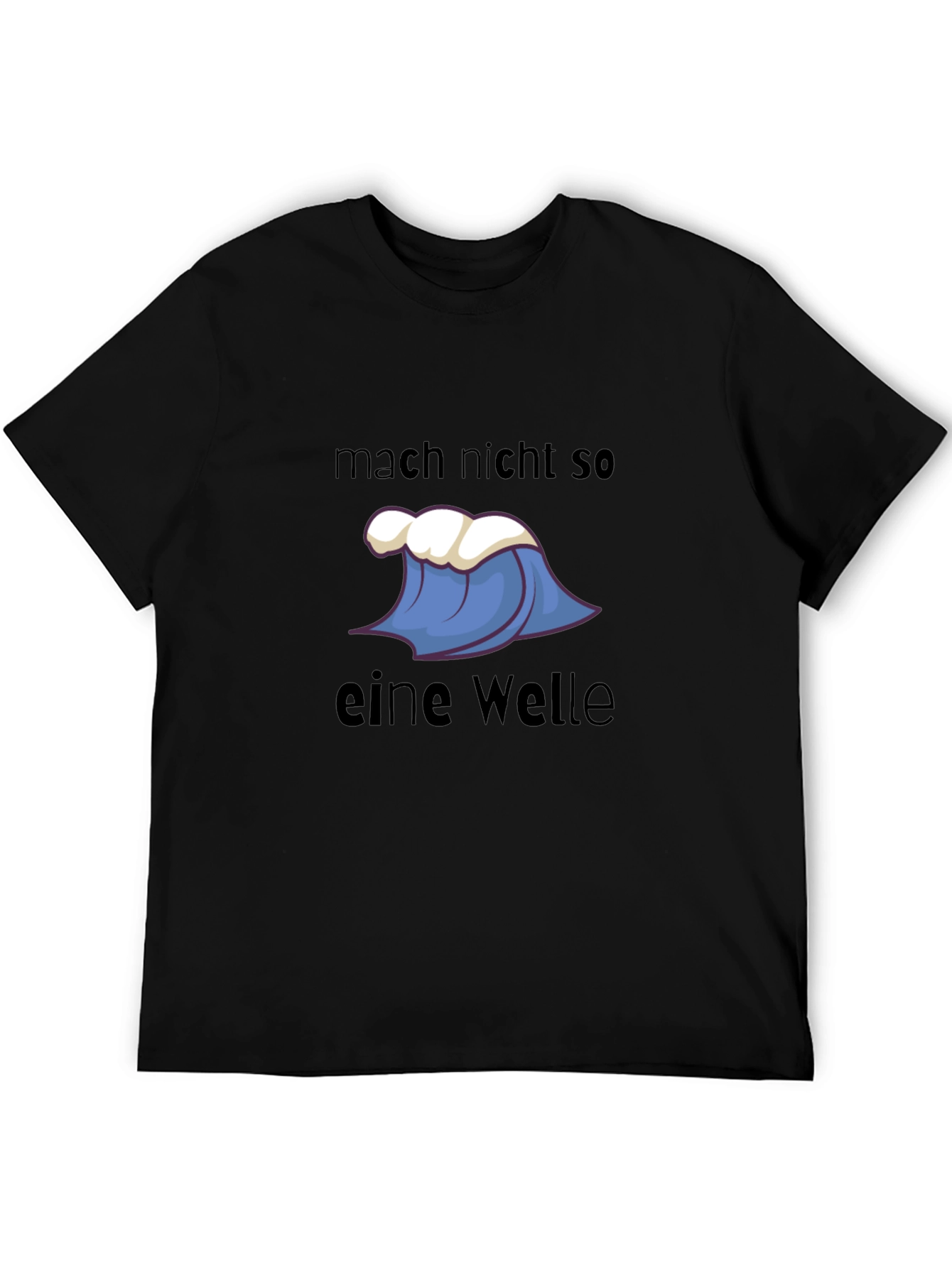 Wave Graphic Tee - Funny German Saying