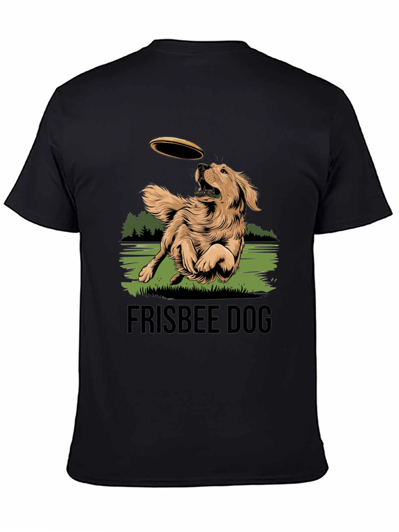 Frisbee Dog Graphic Tee - Fetch in Style!