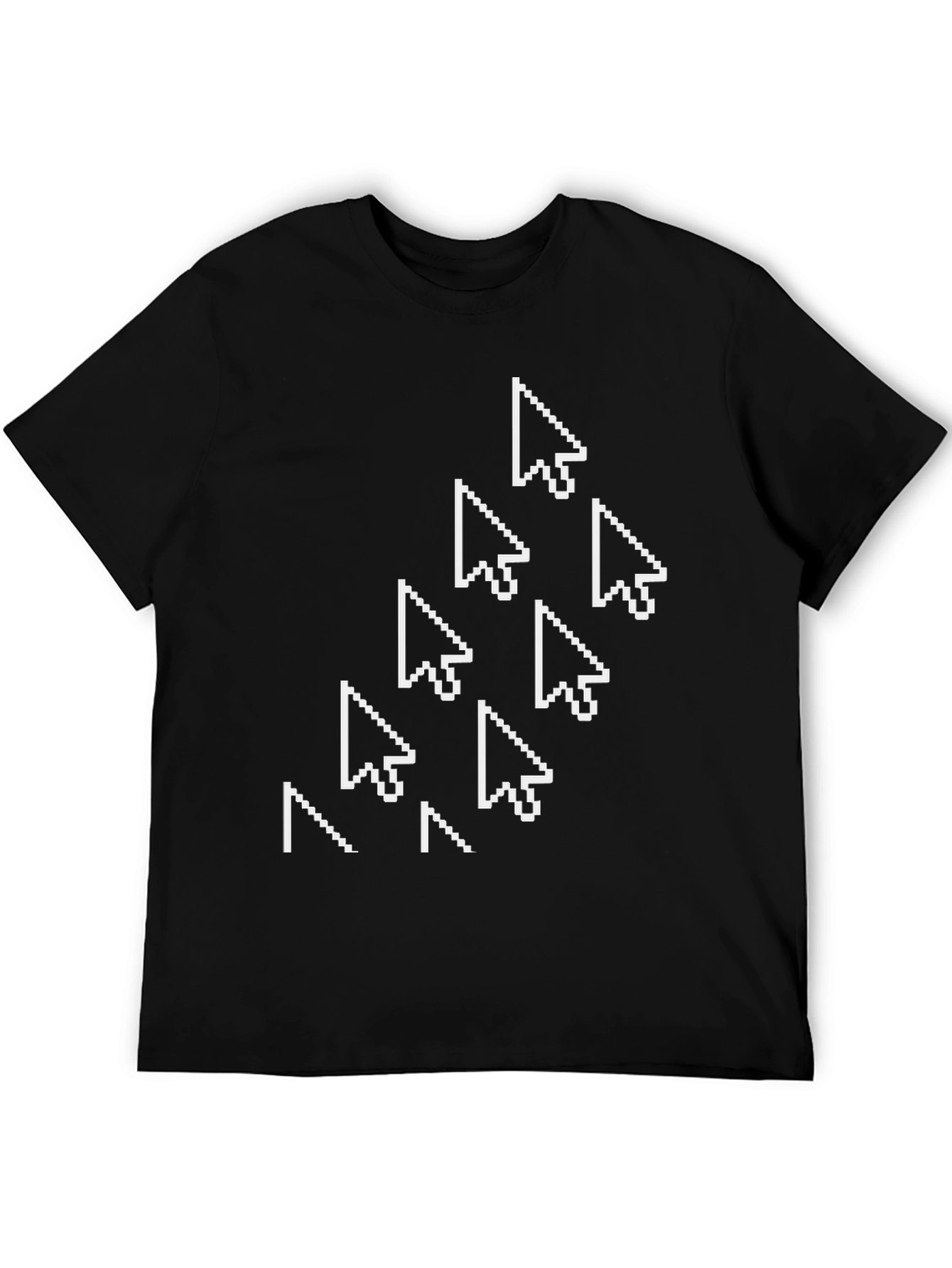 Pixel Cursor Arrow T-Shirt - Black