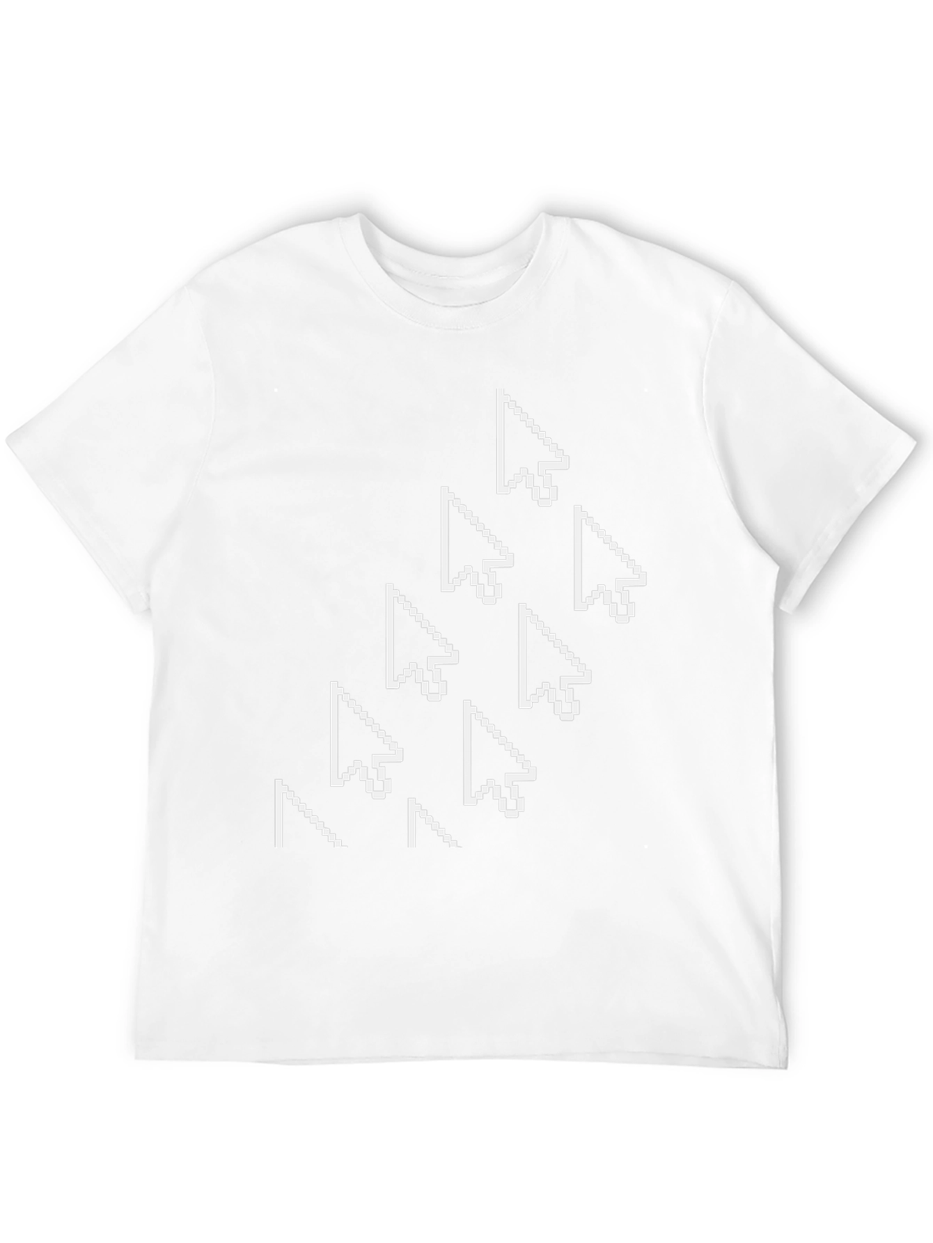 Pixel Cursor Arrow T-Shirt - Black