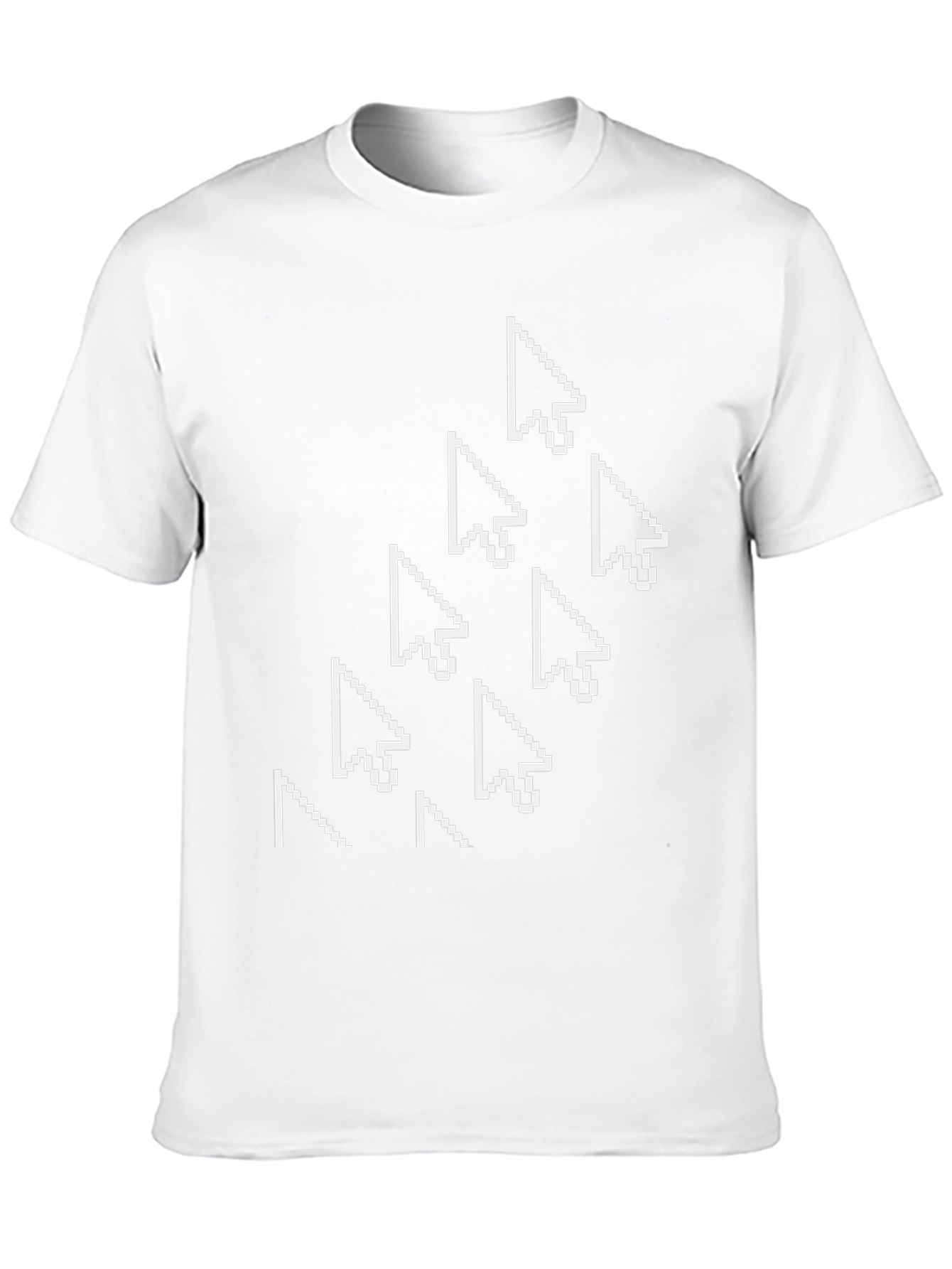 Pixel Cursor Arrow T-Shirt - Black