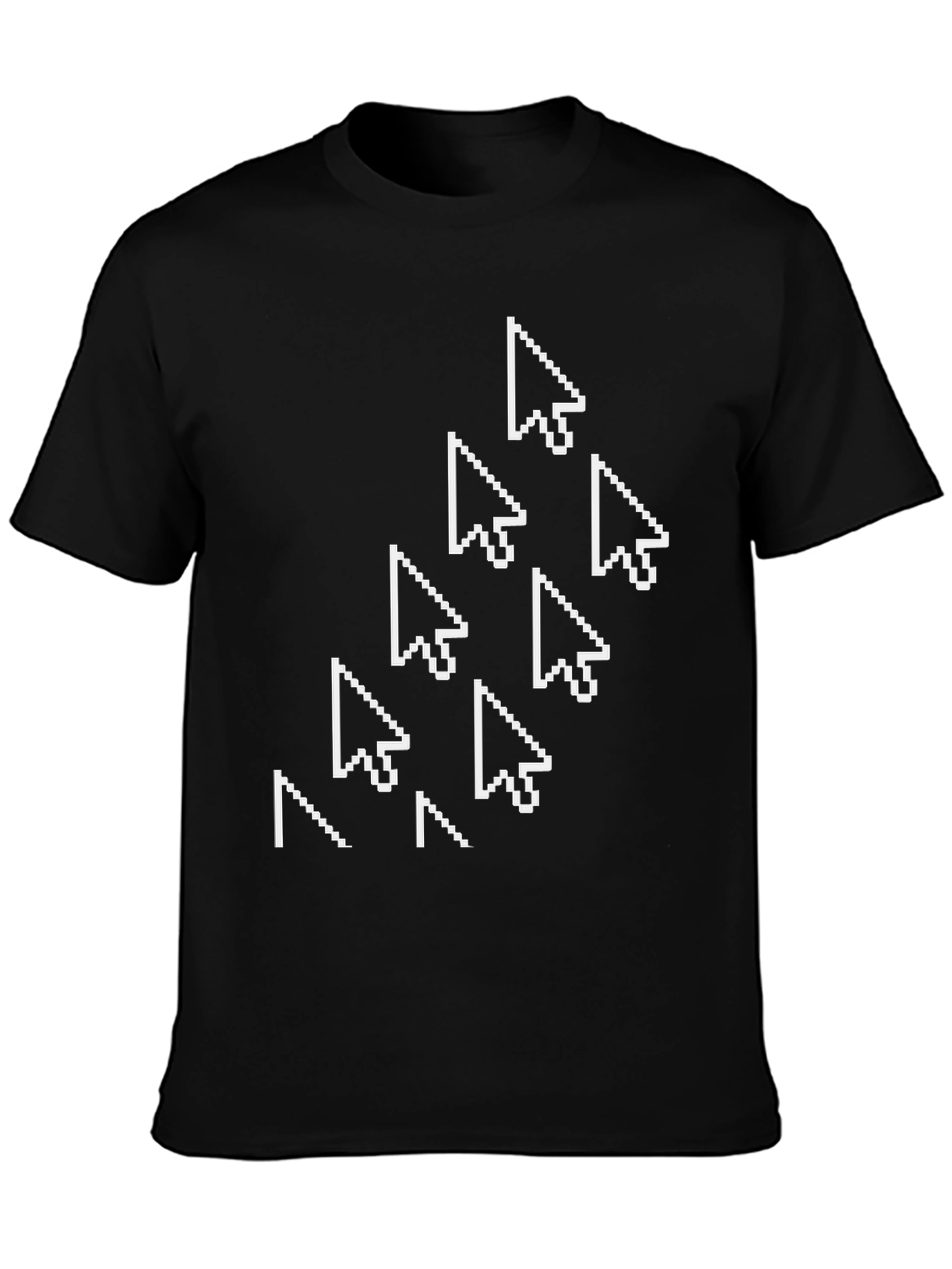 Pixel Cursor Arrow T-Shirt - Black