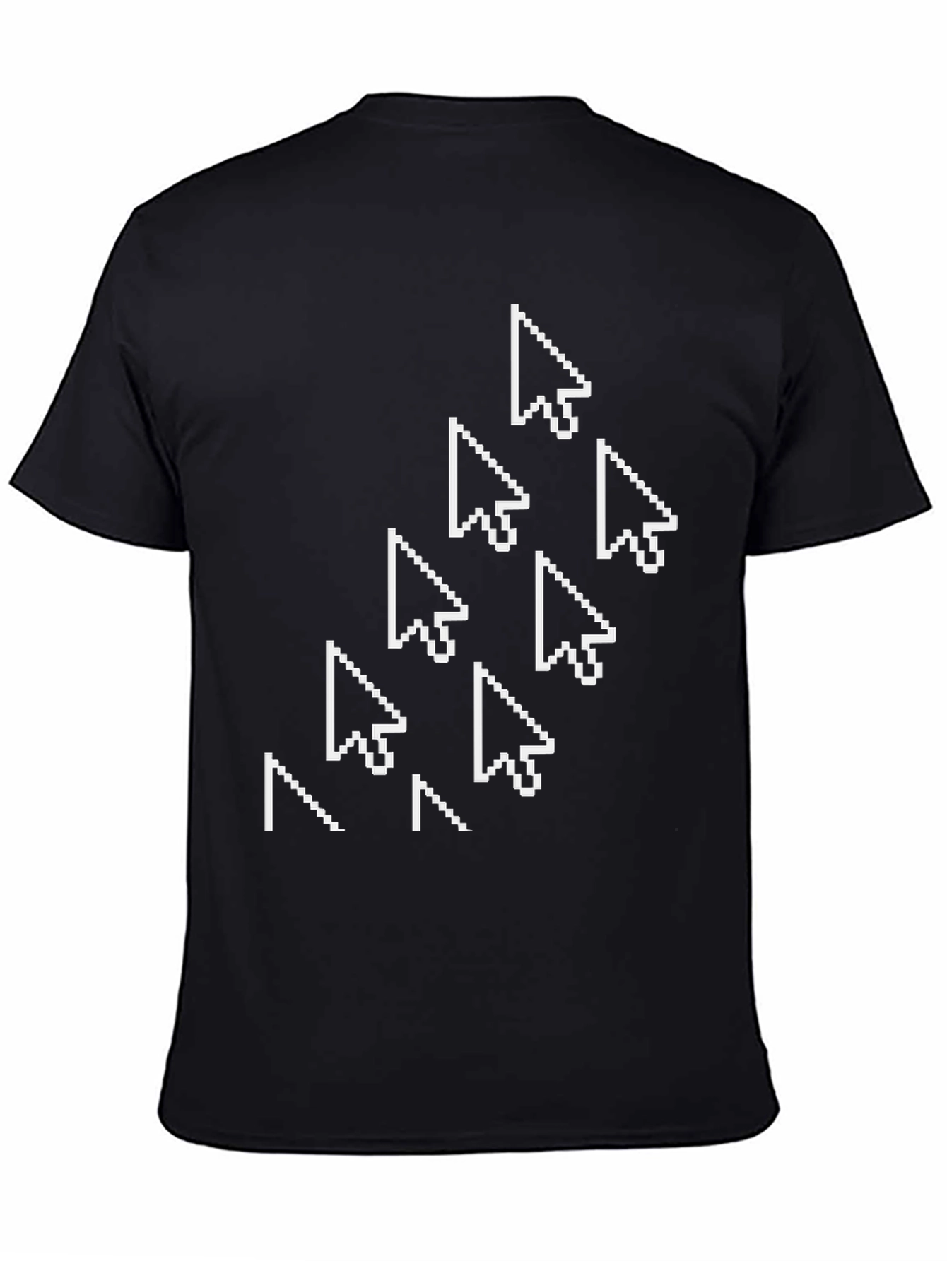 Pixel Cursor Arrow T-Shirt - Black