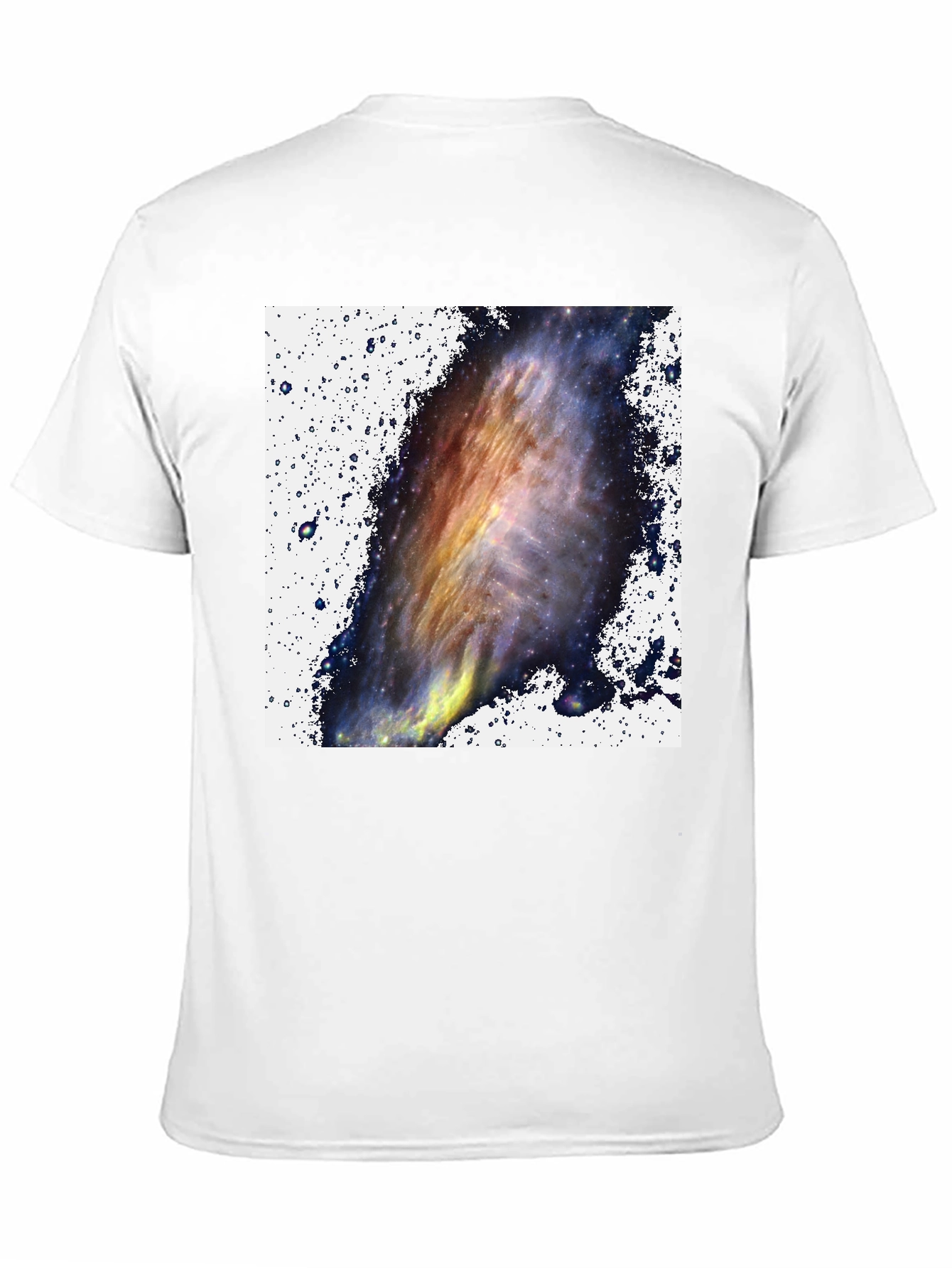 Galaxy Print Black T-Shirt - Celestial Style
