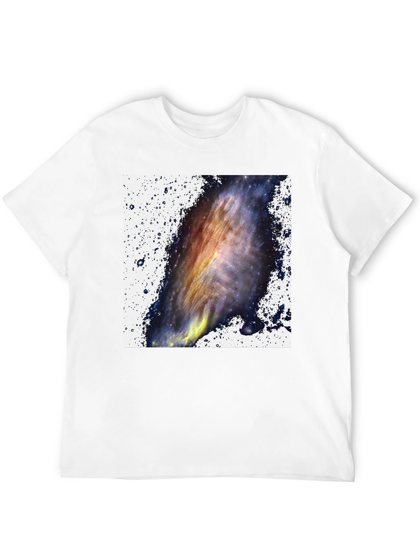 Galaxy Print Black T-Shirt - Celestial Style