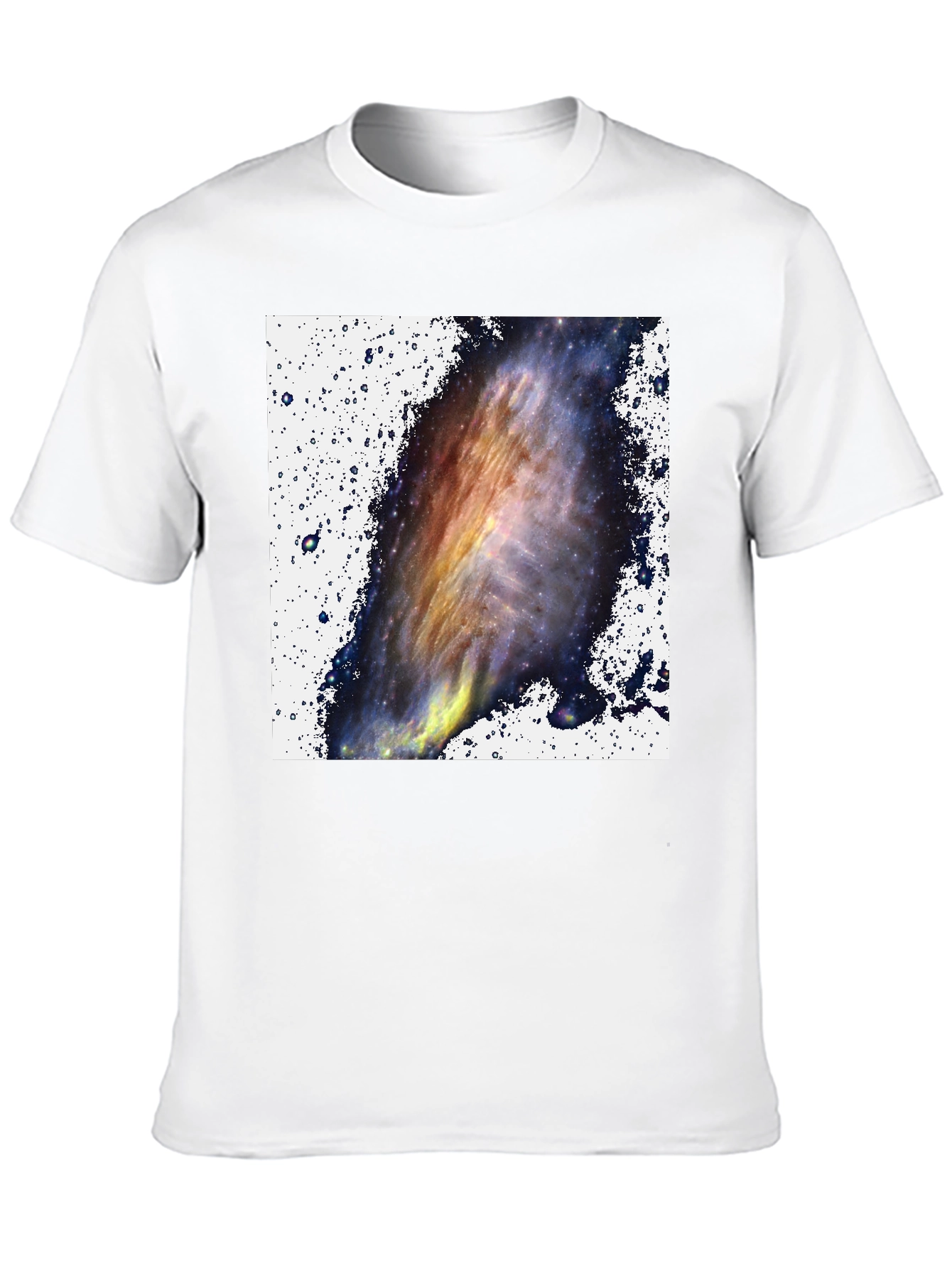 Galaxy Print Black T-Shirt - Celestial Style