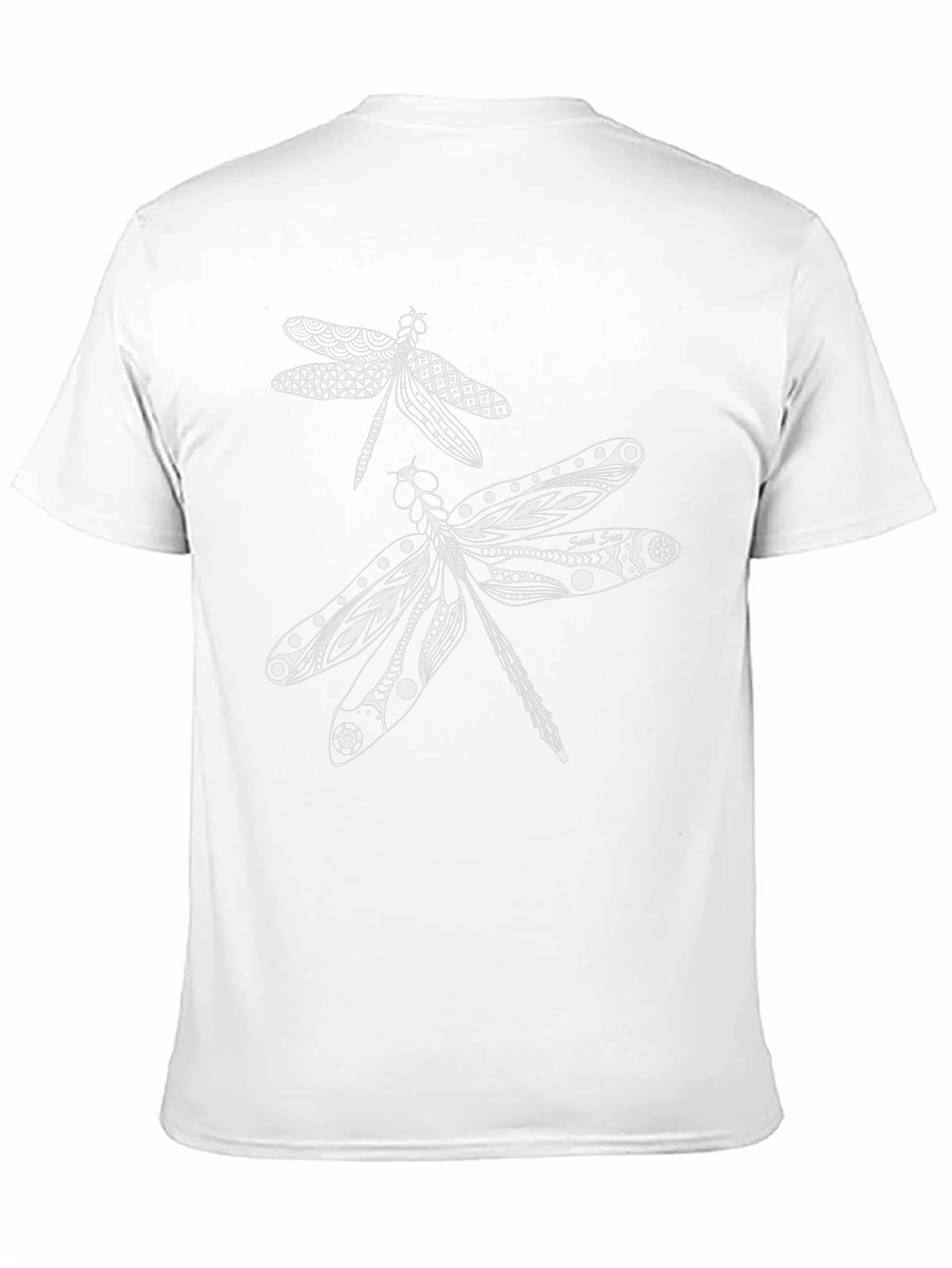 Dragonfly Graphic Print Black T-Shirt