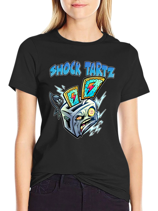 Shock Tartz Graphic T-Shirt - Electrifying Toaster Design