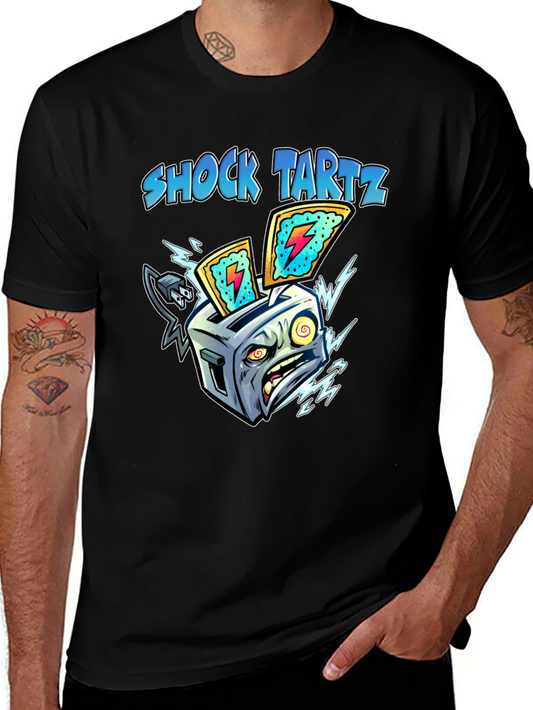 Shock Tartz Graphic T-Shirt - Electrifying Toaster Design