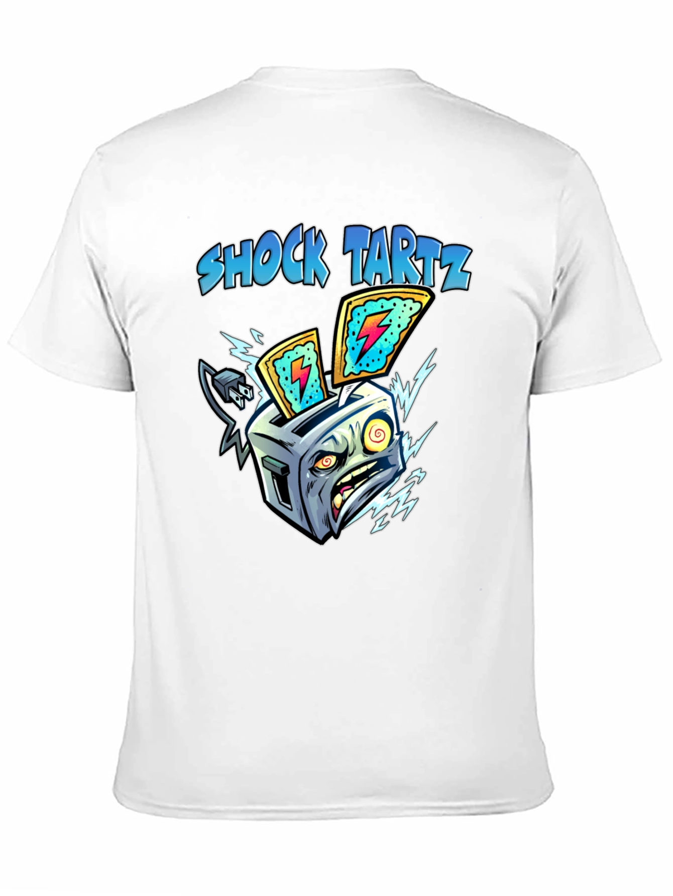 Shock Tartz Graphic T-Shirt - Electrifying Toaster Design