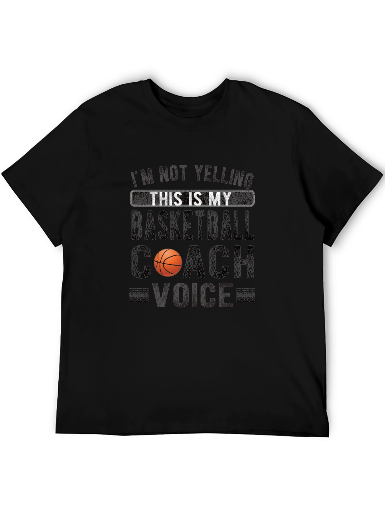 Basketball Coach Voice T-Shirt - Funny Novelty Tee