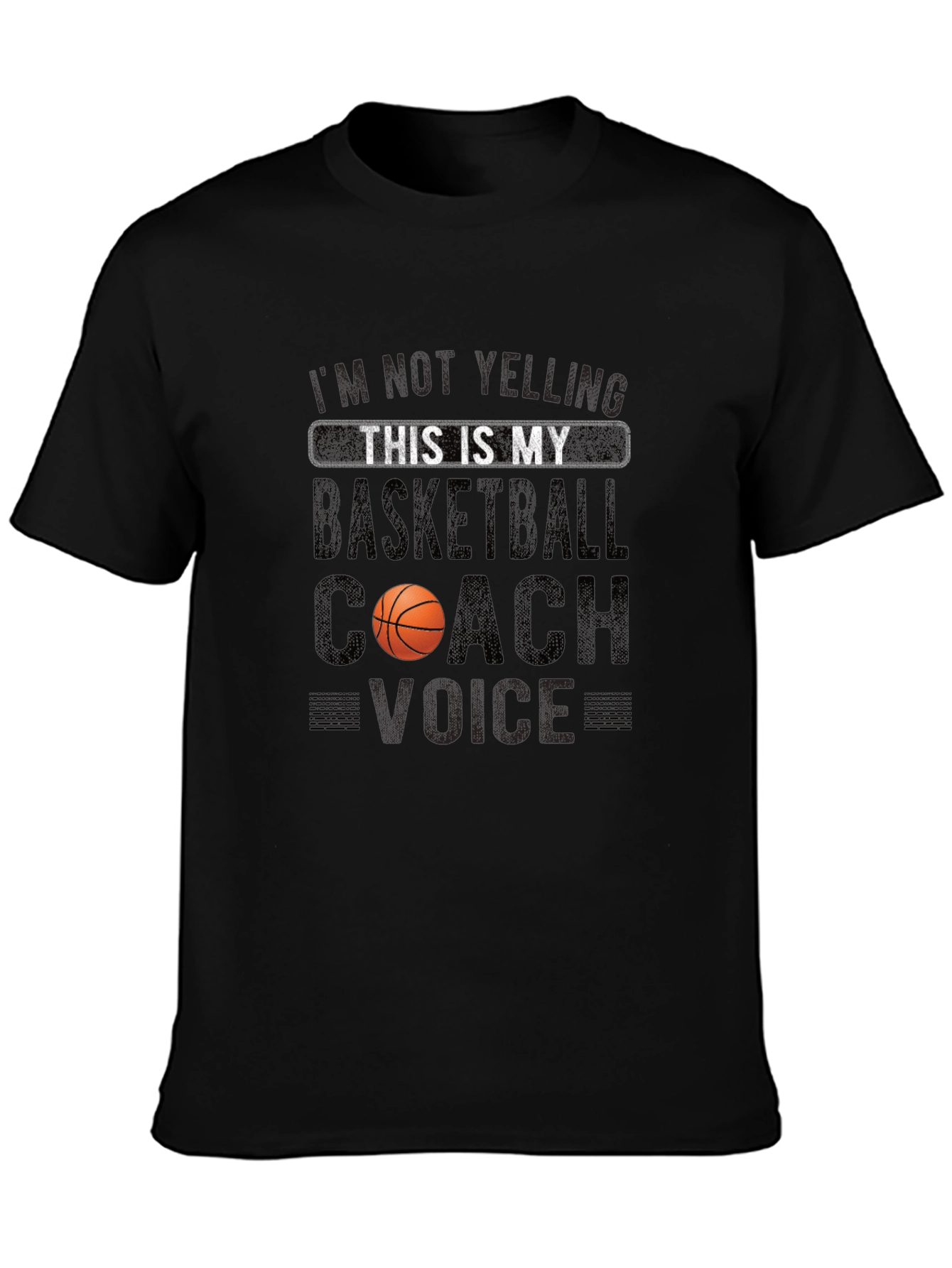 Basketball Coach Voice T-Shirt - Funny Novelty Tee