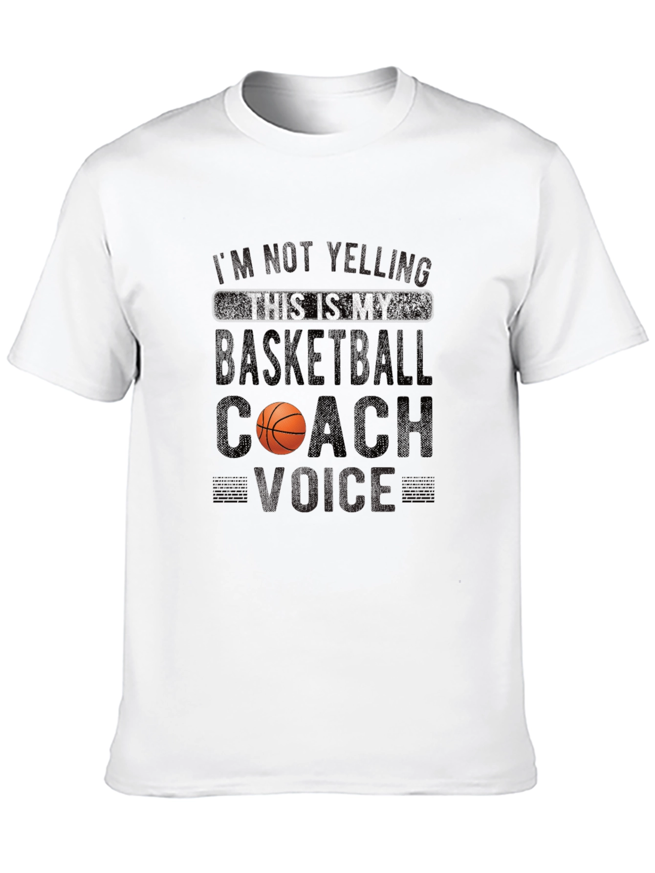 Basketball Coach Voice T-Shirt - Funny Novelty Tee