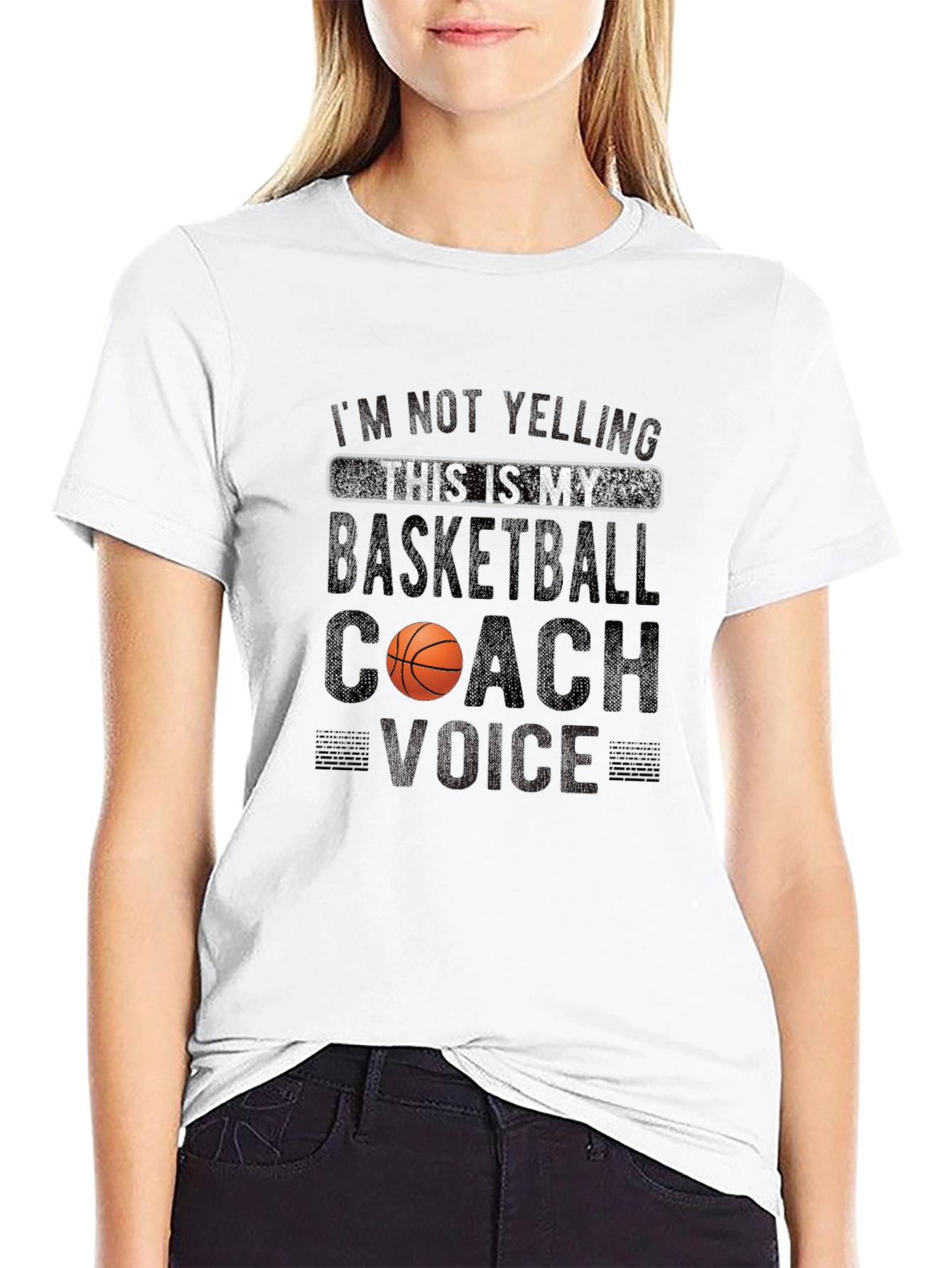 Basketball Coach Voice T-Shirt - Funny Novelty Tee