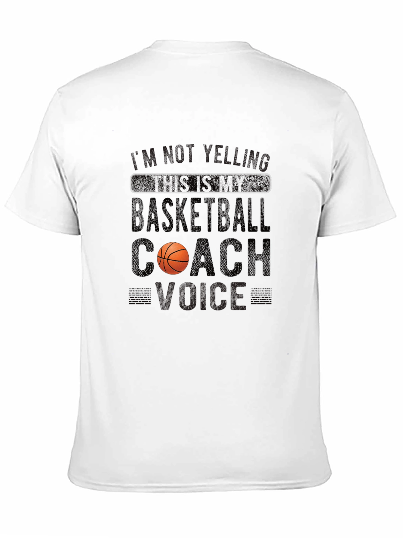 Basketball Coach Voice T-Shirt - Funny Novelty Tee
