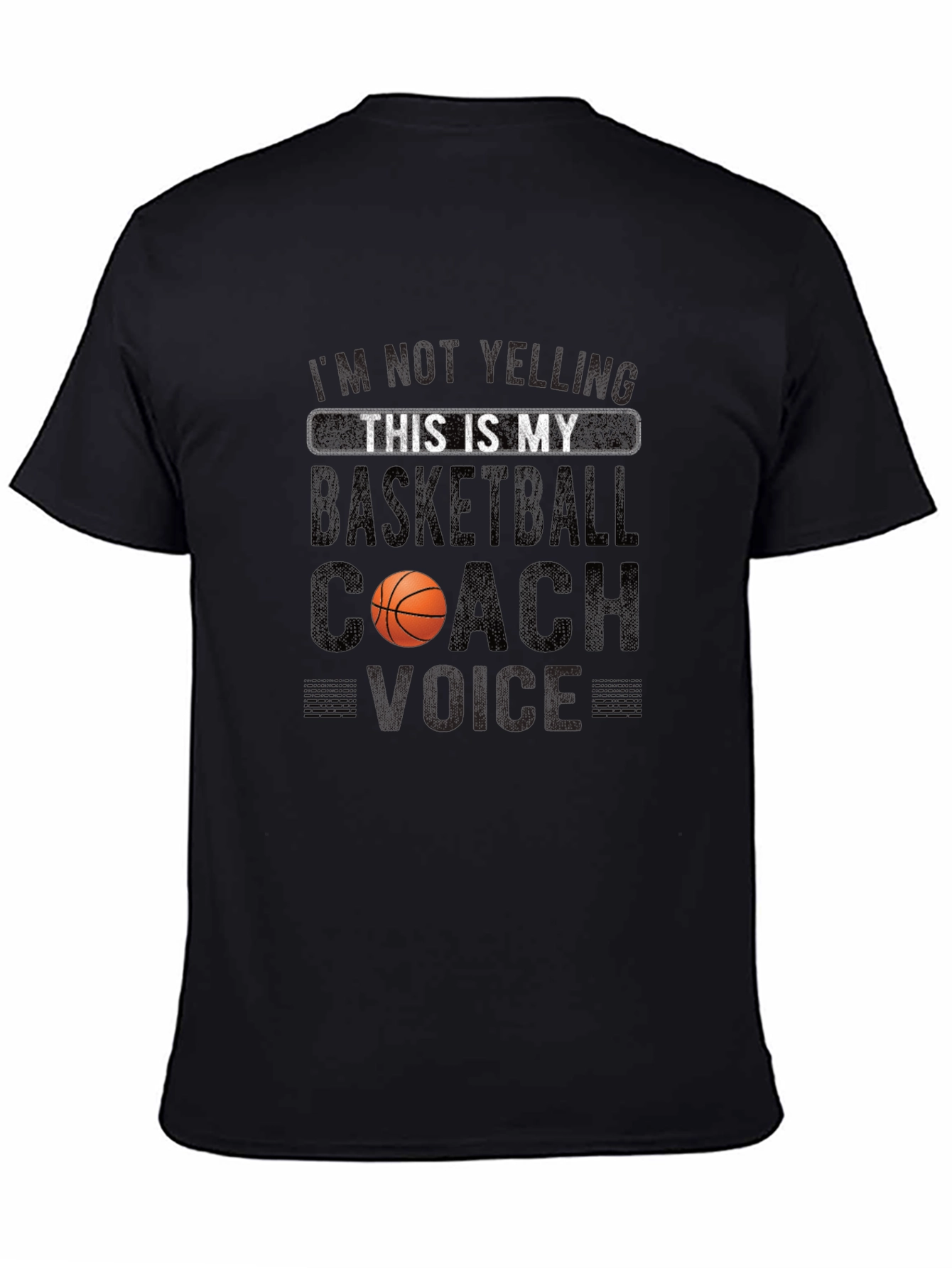 Basketball Coach Voice T-Shirt - Funny Novelty Tee