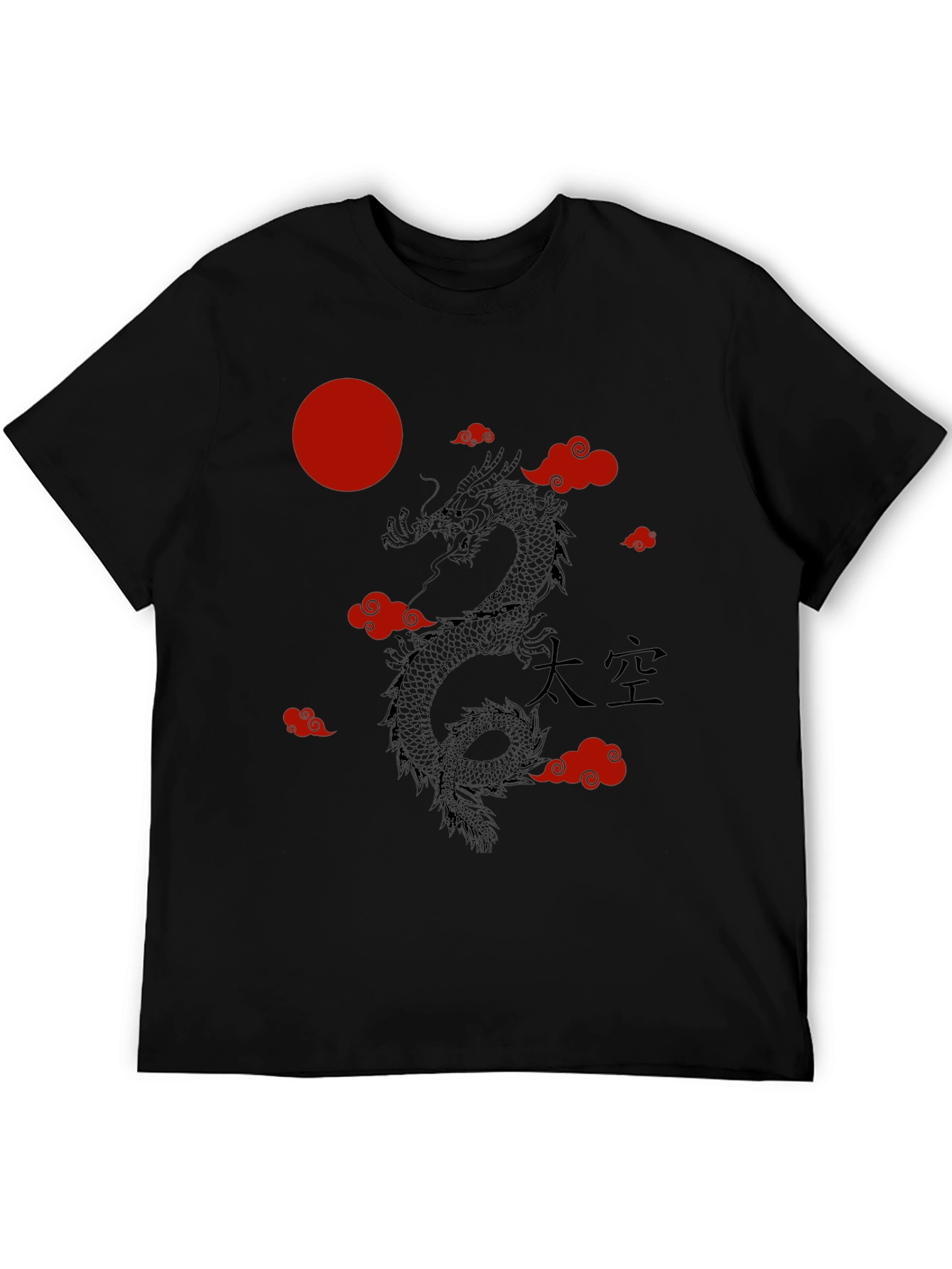 Dragon Cloud Graphic Tee - Black