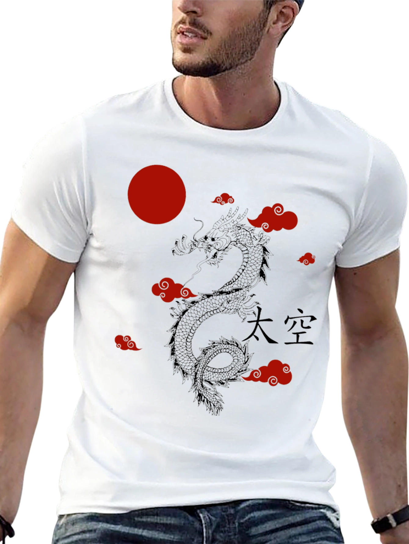 Dragon Cloud Graphic Tee - Black