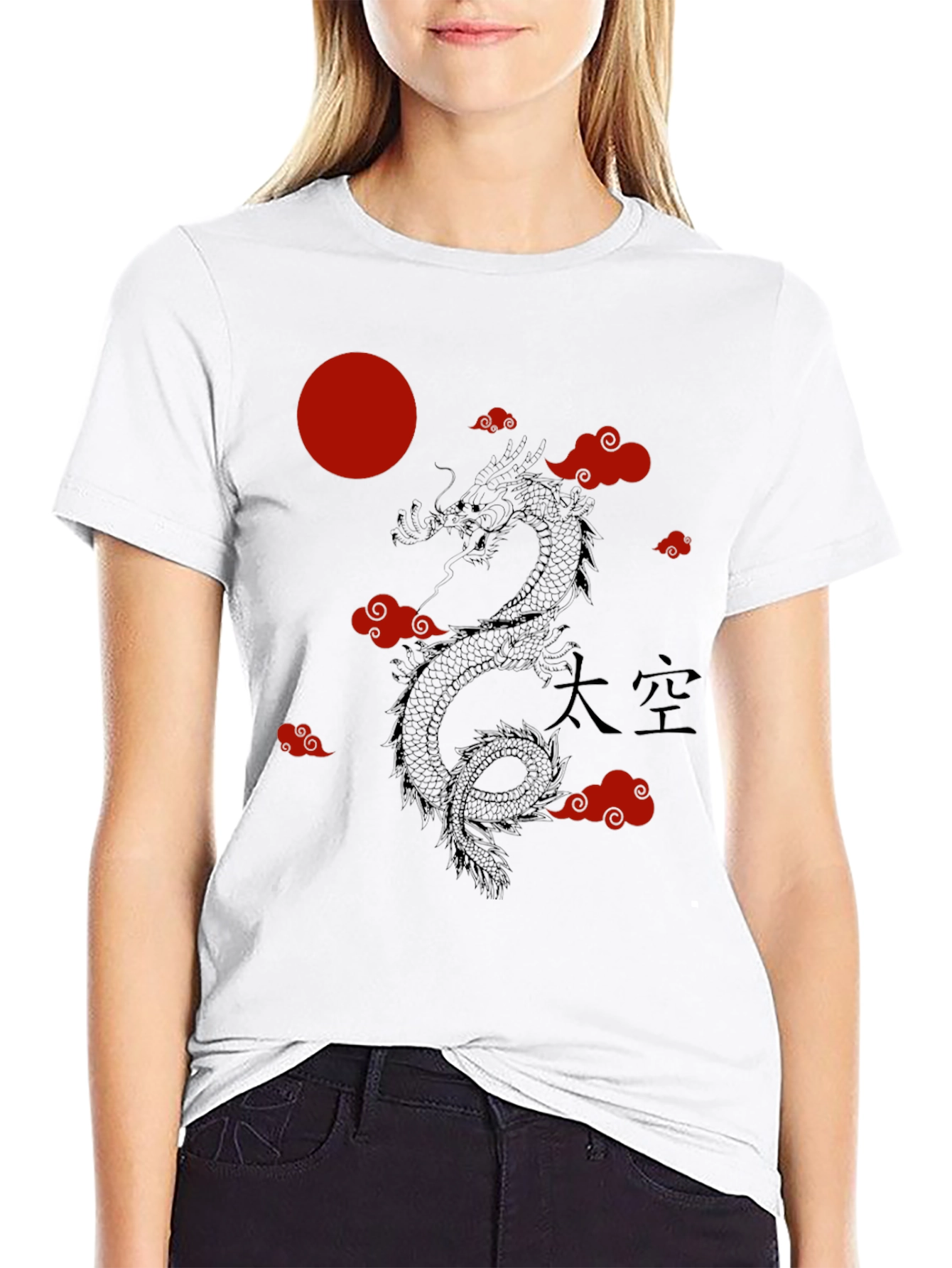 Dragon Cloud Graphic Tee - Black