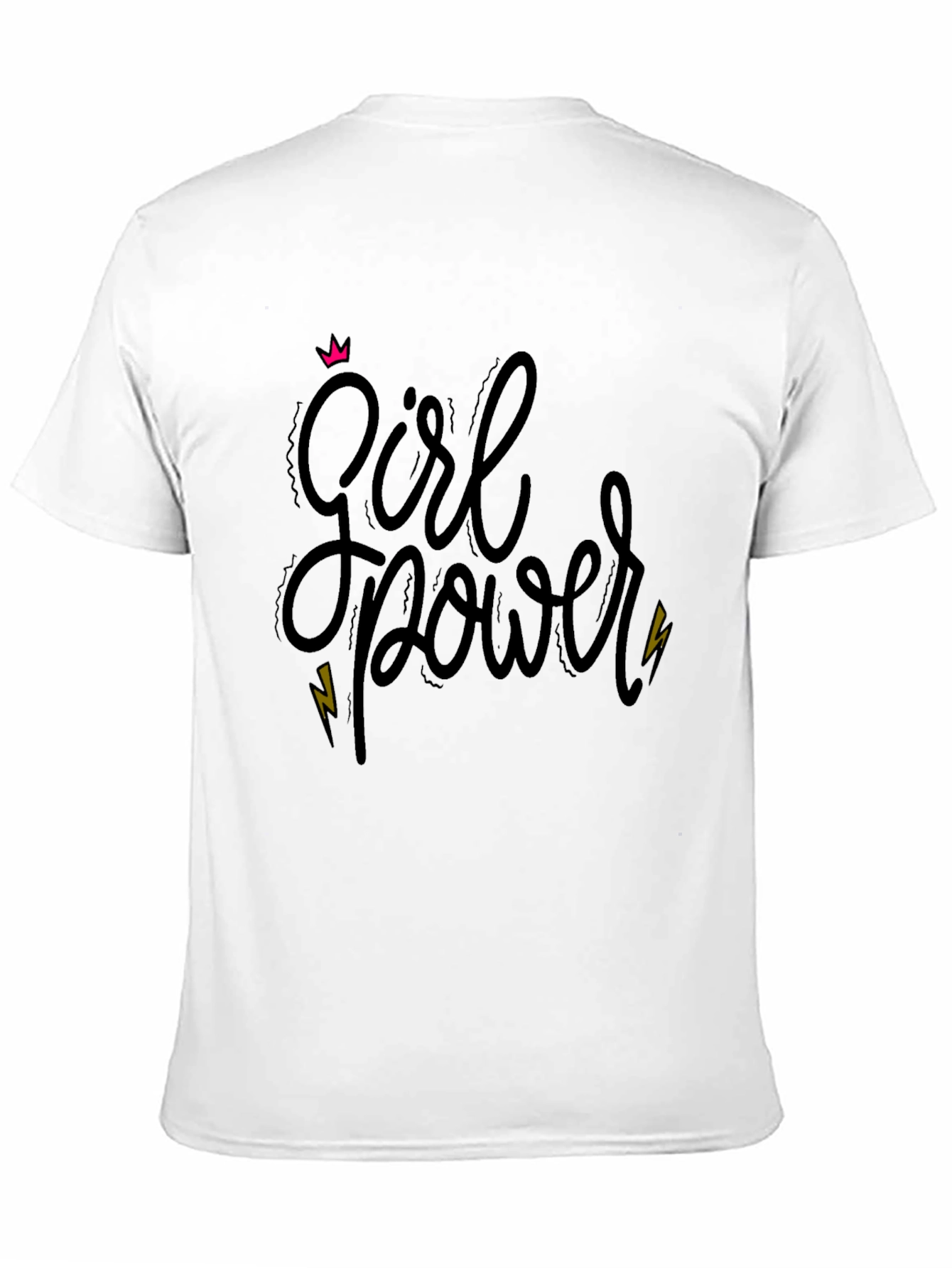 Girl Power Black Graphic Tee - Empowering Style