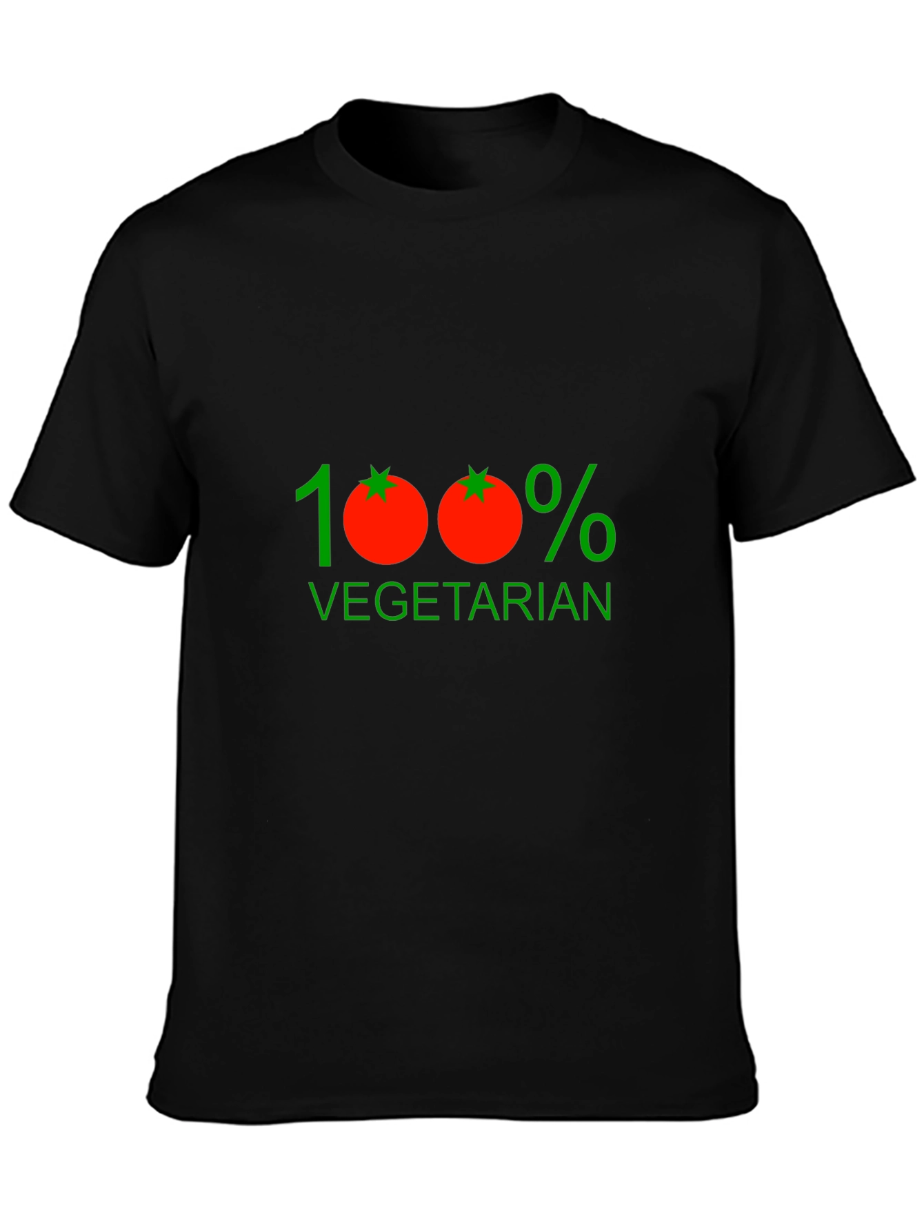 100% Vegetarian Graphic Tee - Black