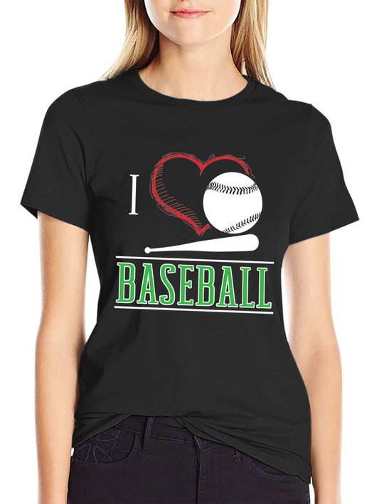 I Love Baseball T-Shirt - Perfect for Baseball Fans