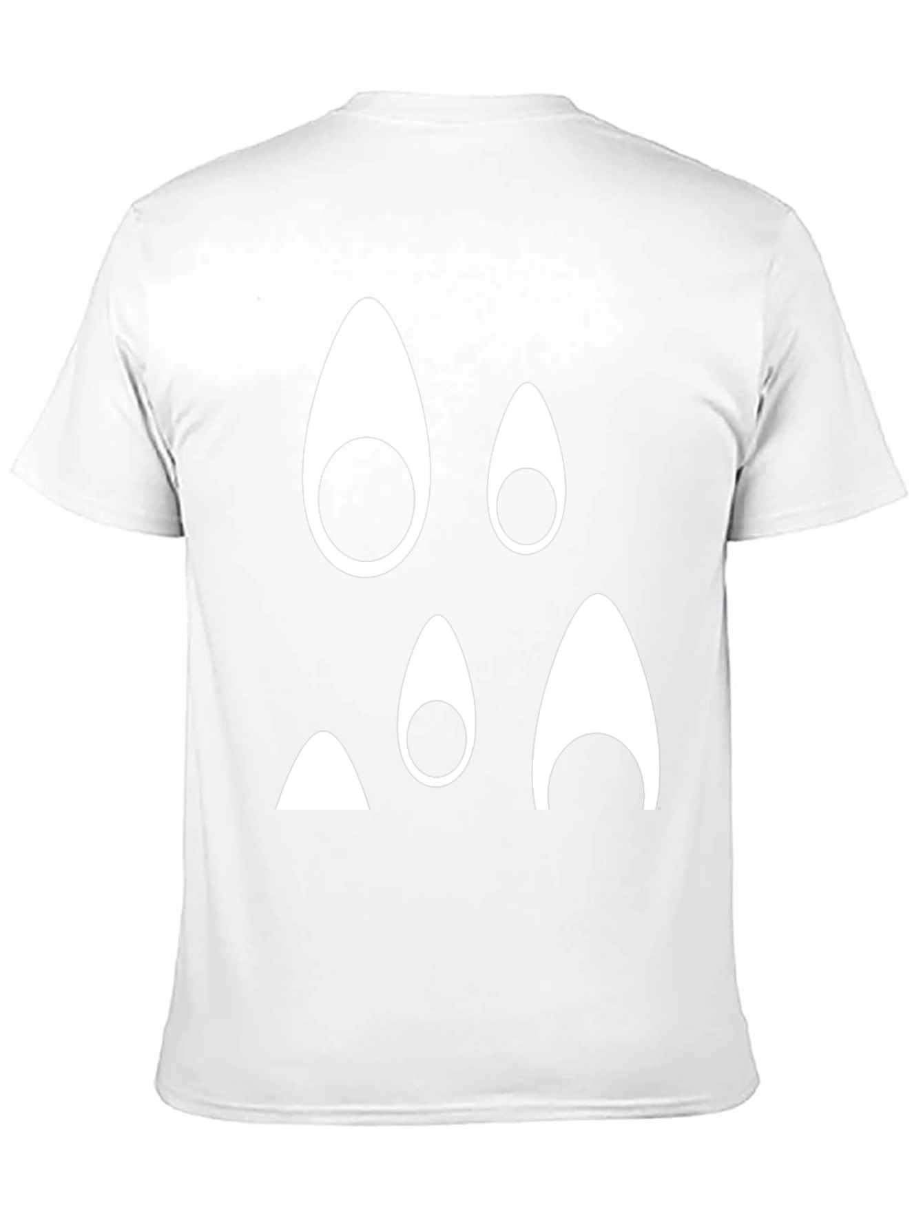 Funny Ghost Face Black T-Shirt